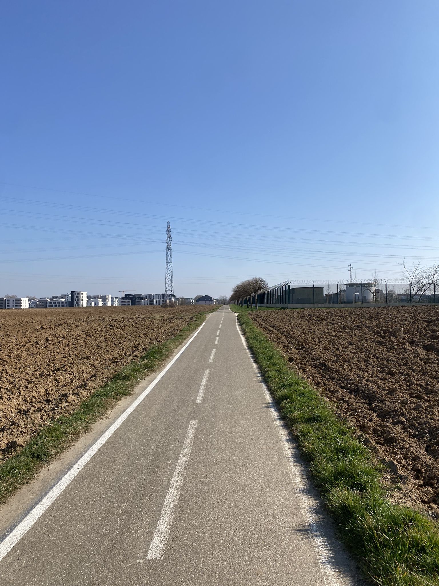 Piste cyclable entre Mittelhausbergen et Schiltigheim