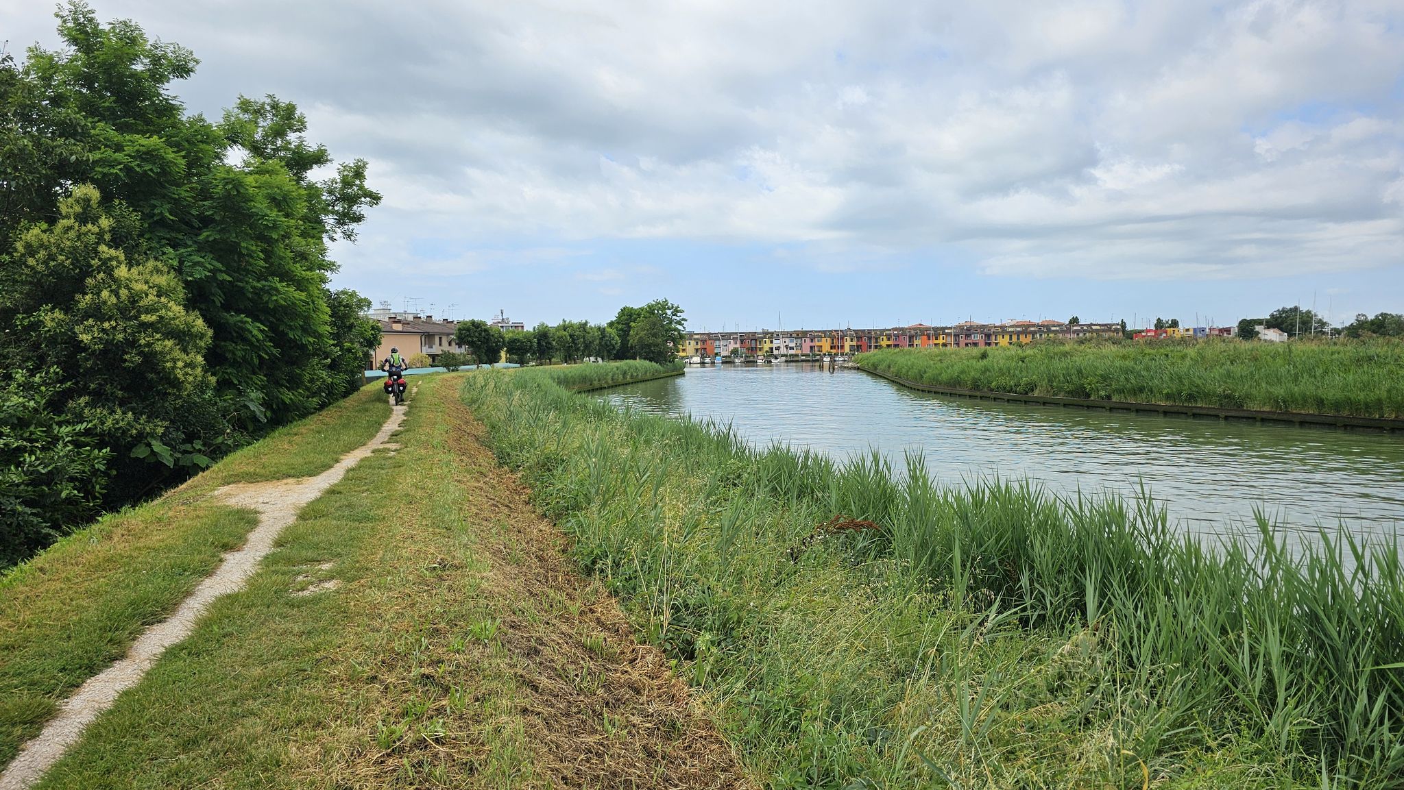 Hier ging es entlang des Canale