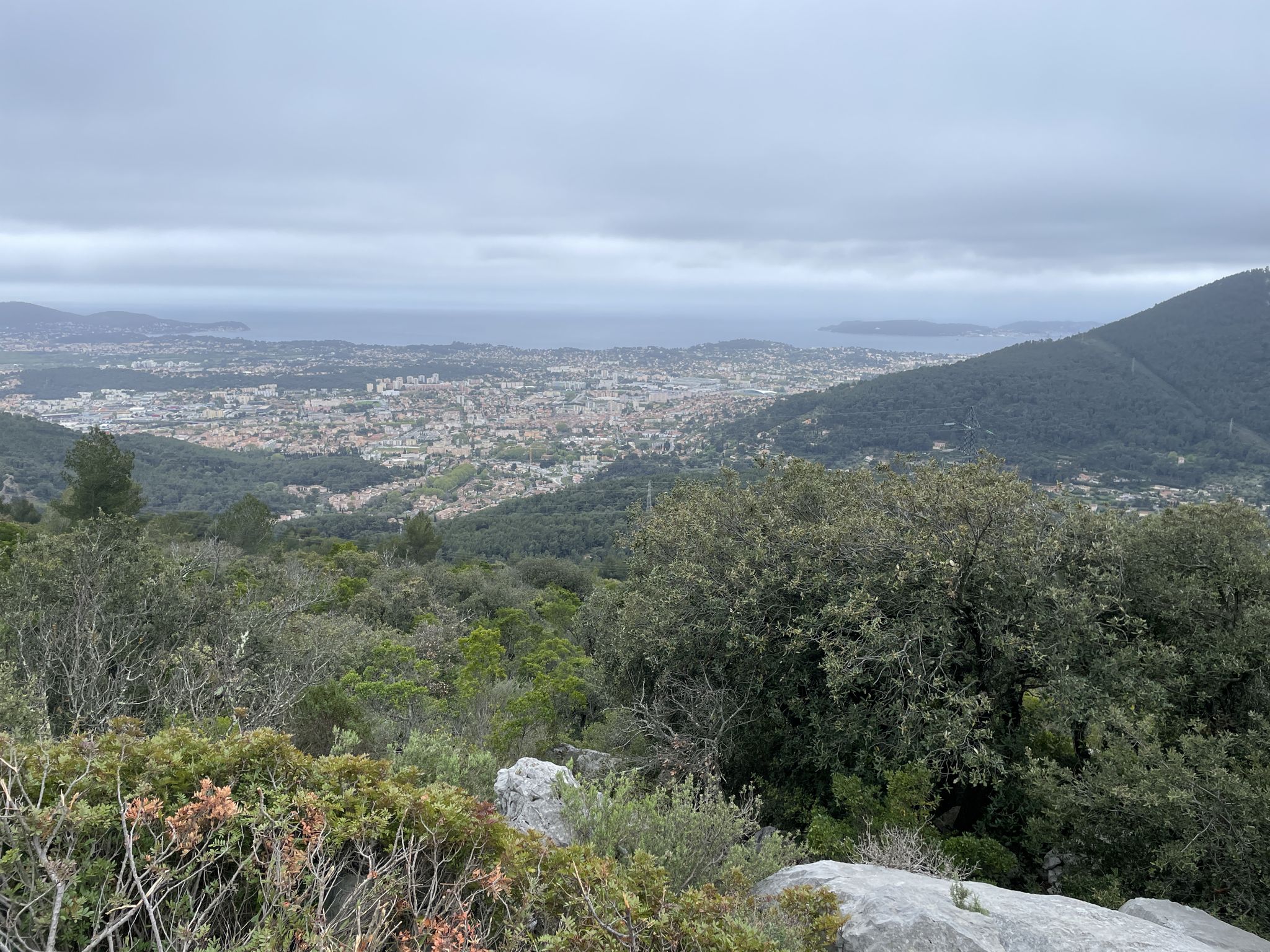 Vue du Mont Coudon sur Toulon