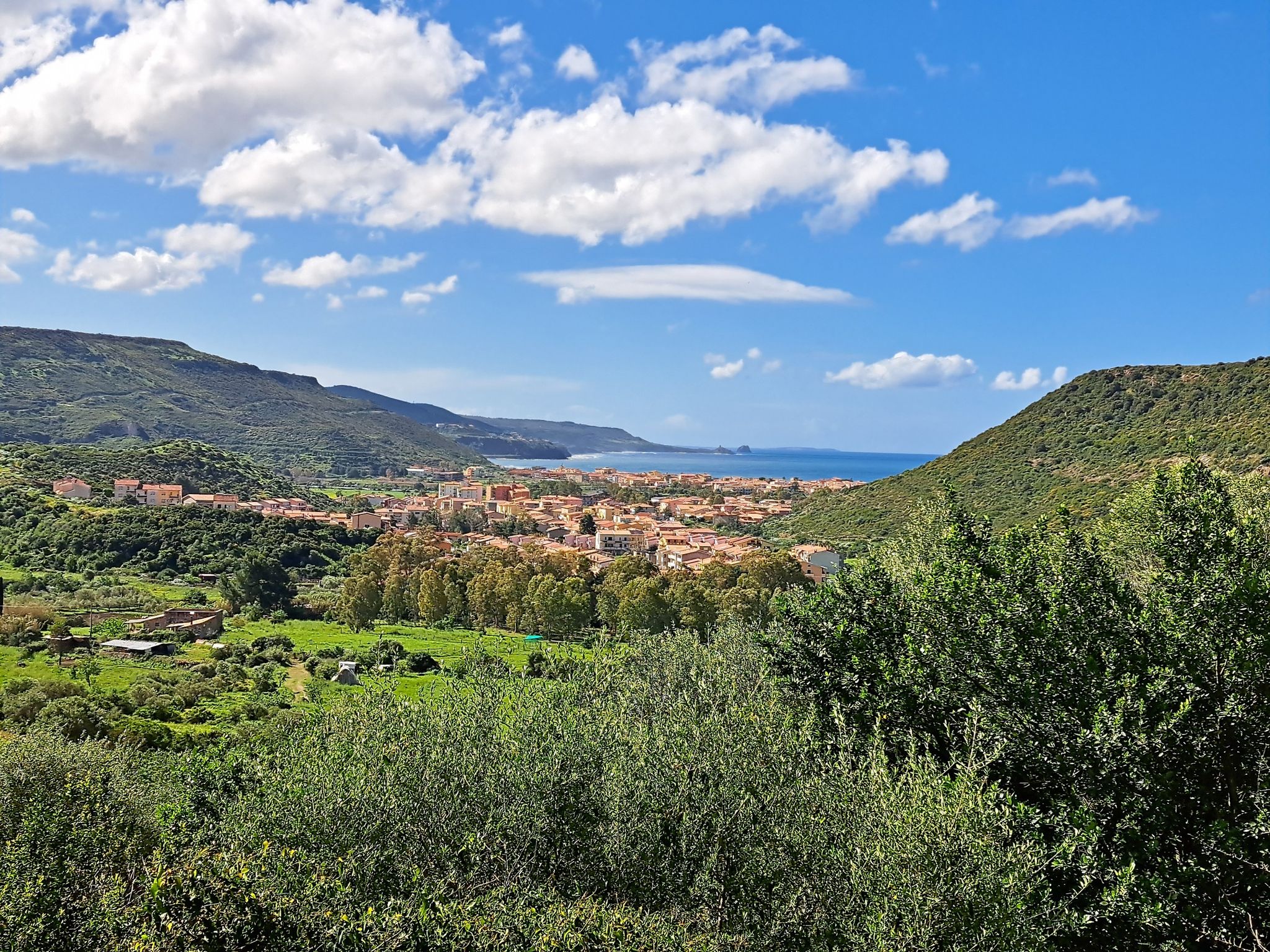 Blick auf Bosa