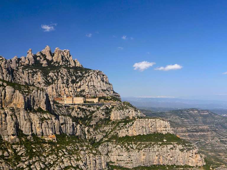 Montserrat: Wandern vom Kloster auf den Sant Jeroni Gipfel