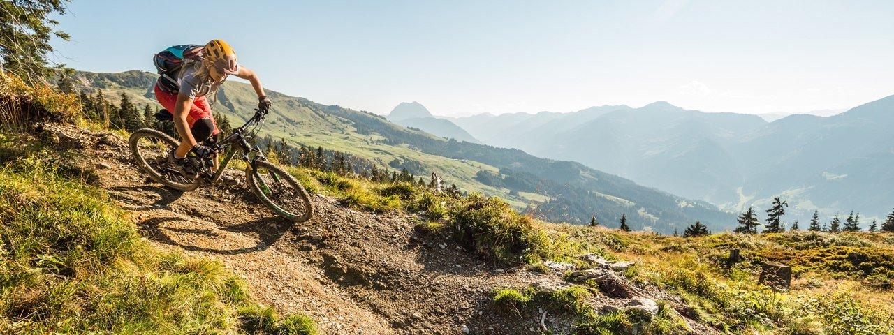 single trail mountain biking