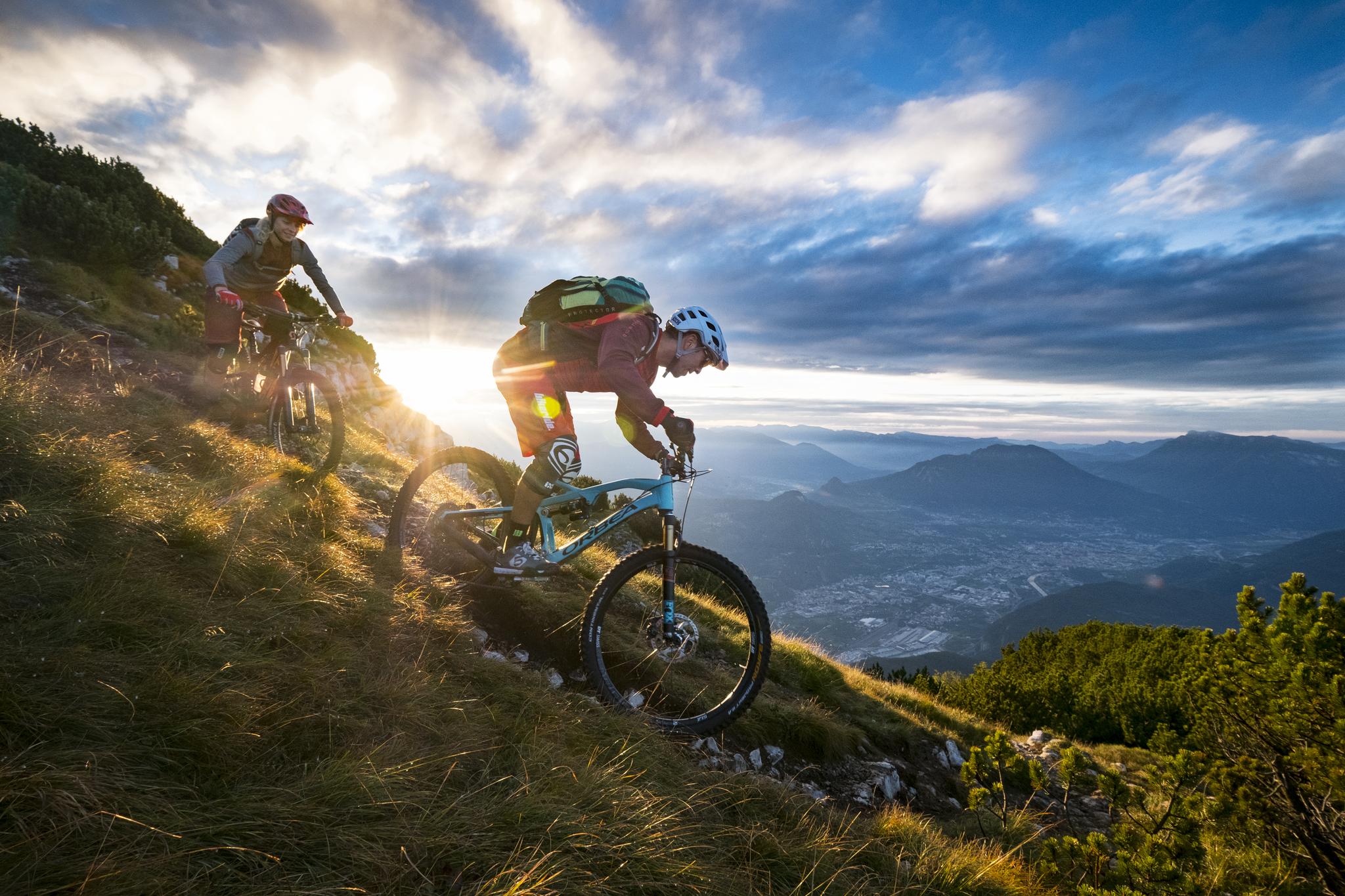 mountain biking in dolomites