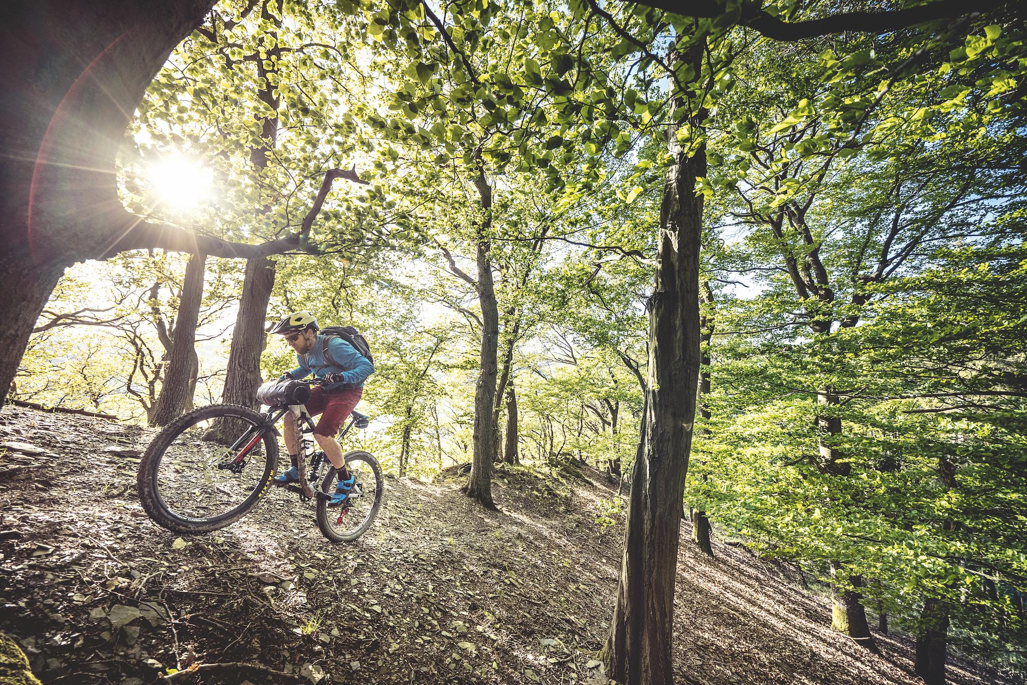 single trail mountain biking