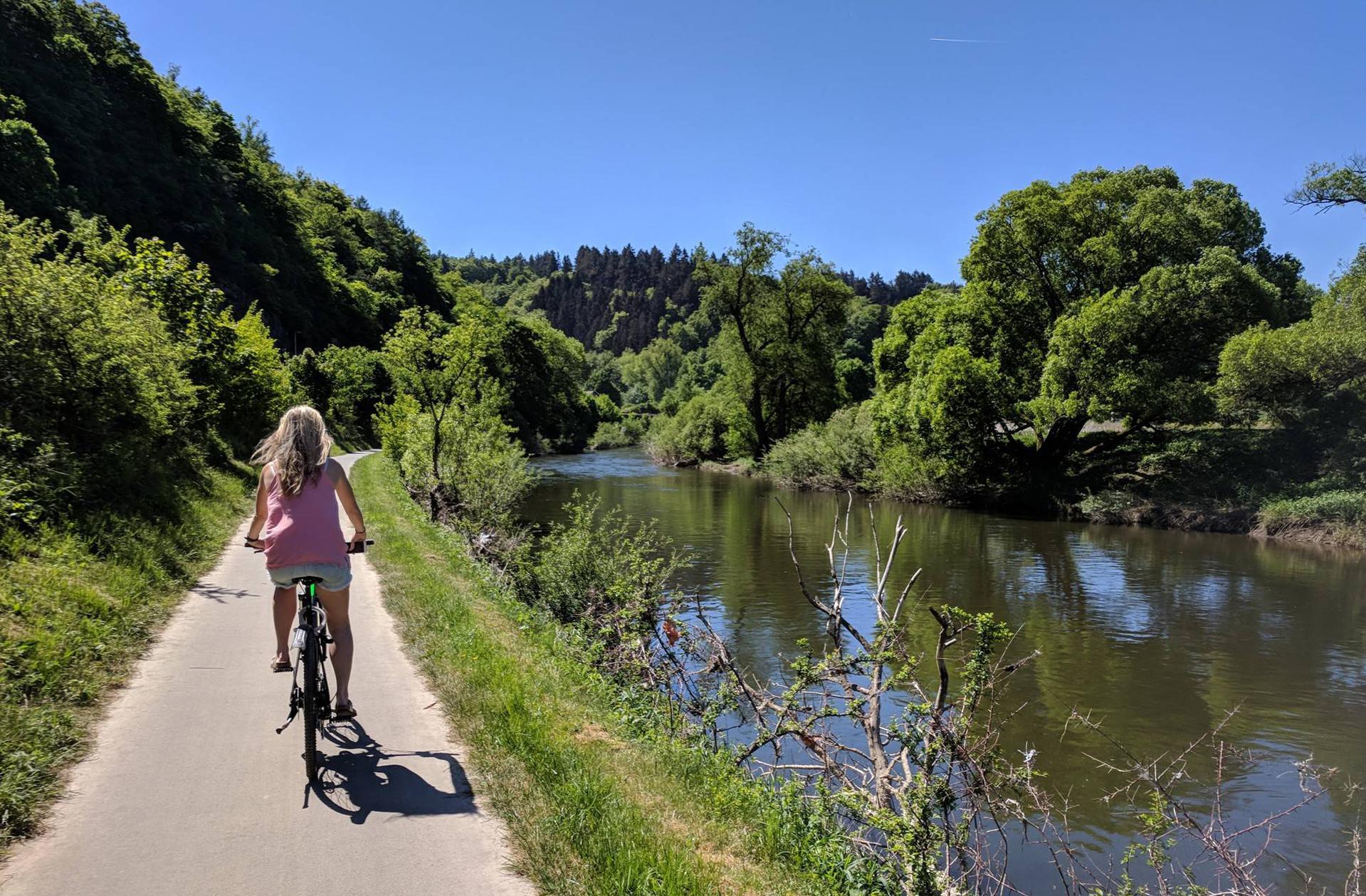 cycling along the rhine valley