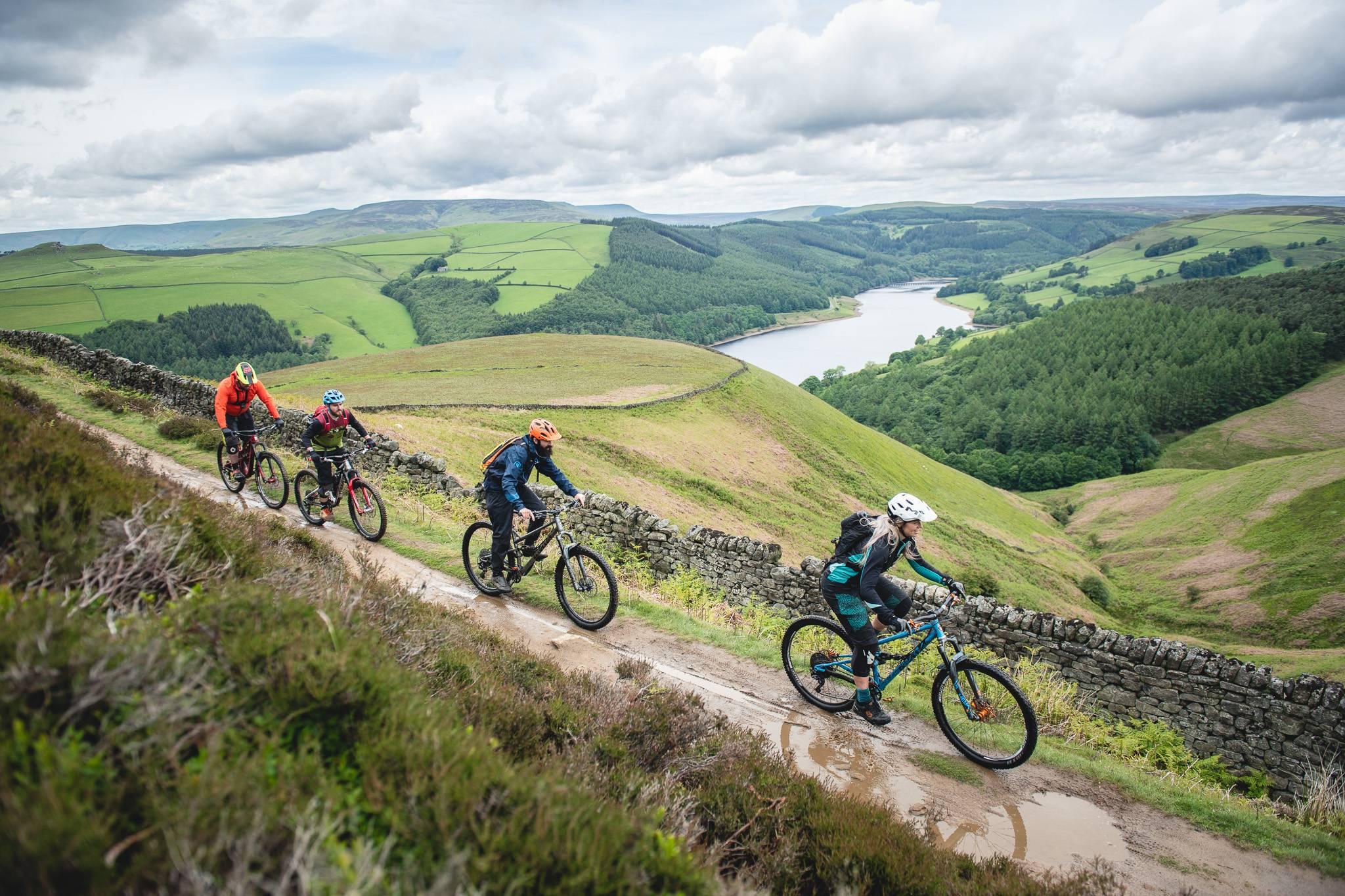 white peak mountain biking