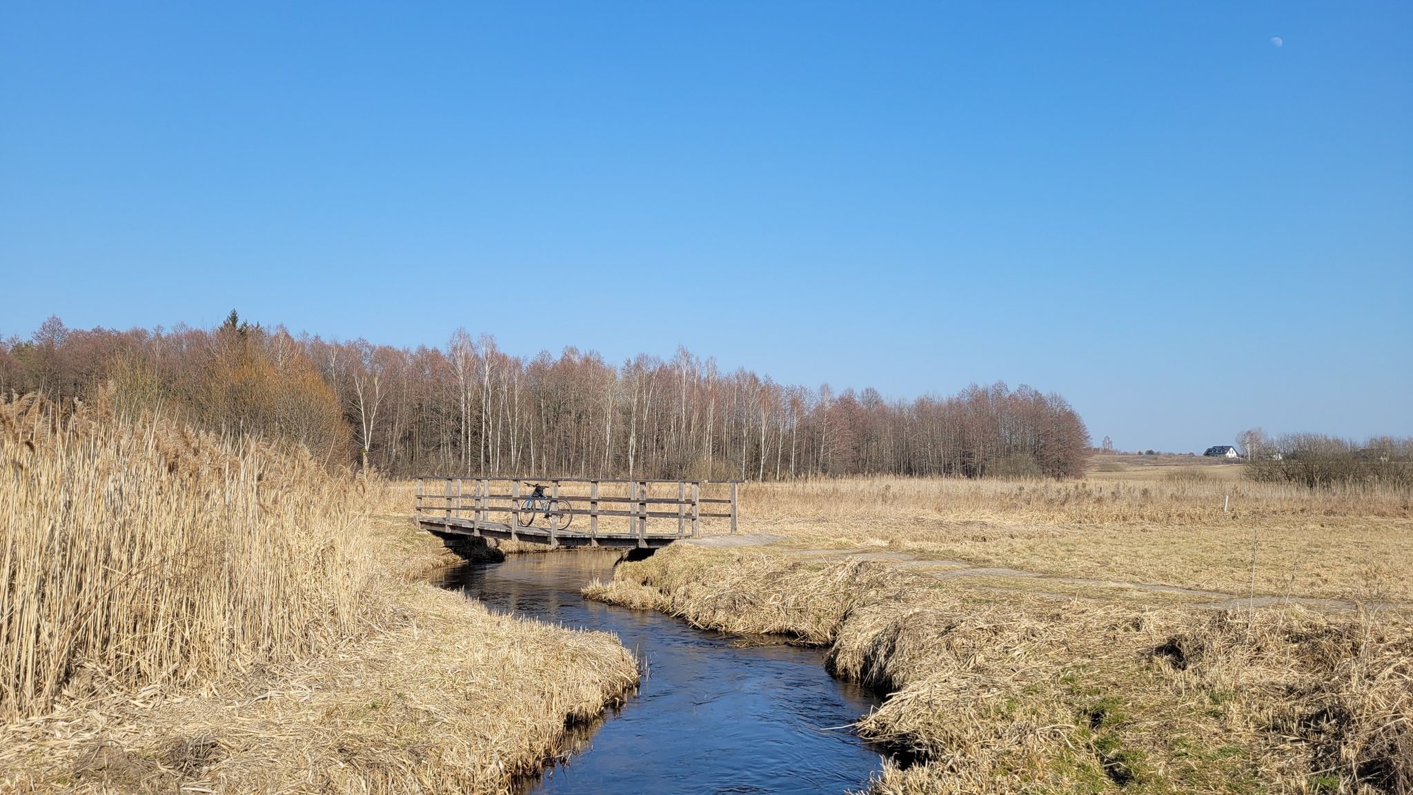 Kładka nad rzeką Czarna.