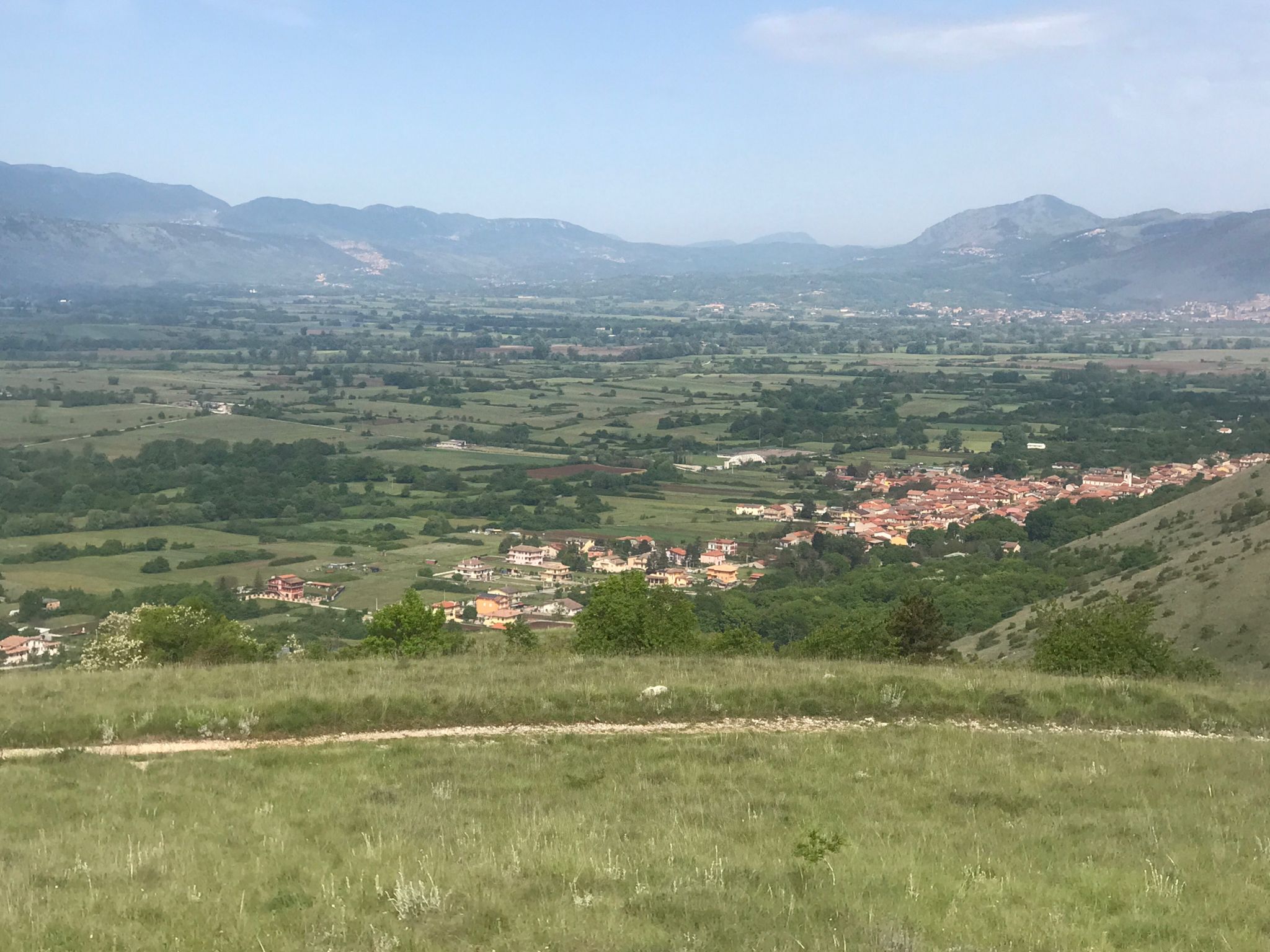 Il paese di Cese dal valico