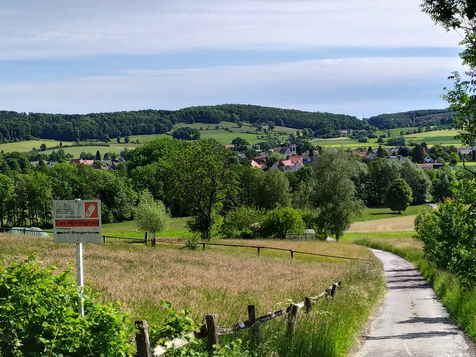 Alhausen liegt vor uns