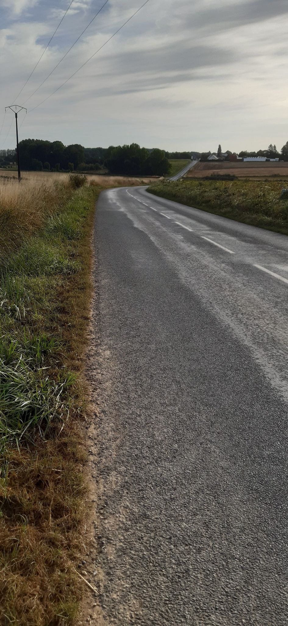 Route de Léalvillers à Acheux-en-amienois (RD N°114).