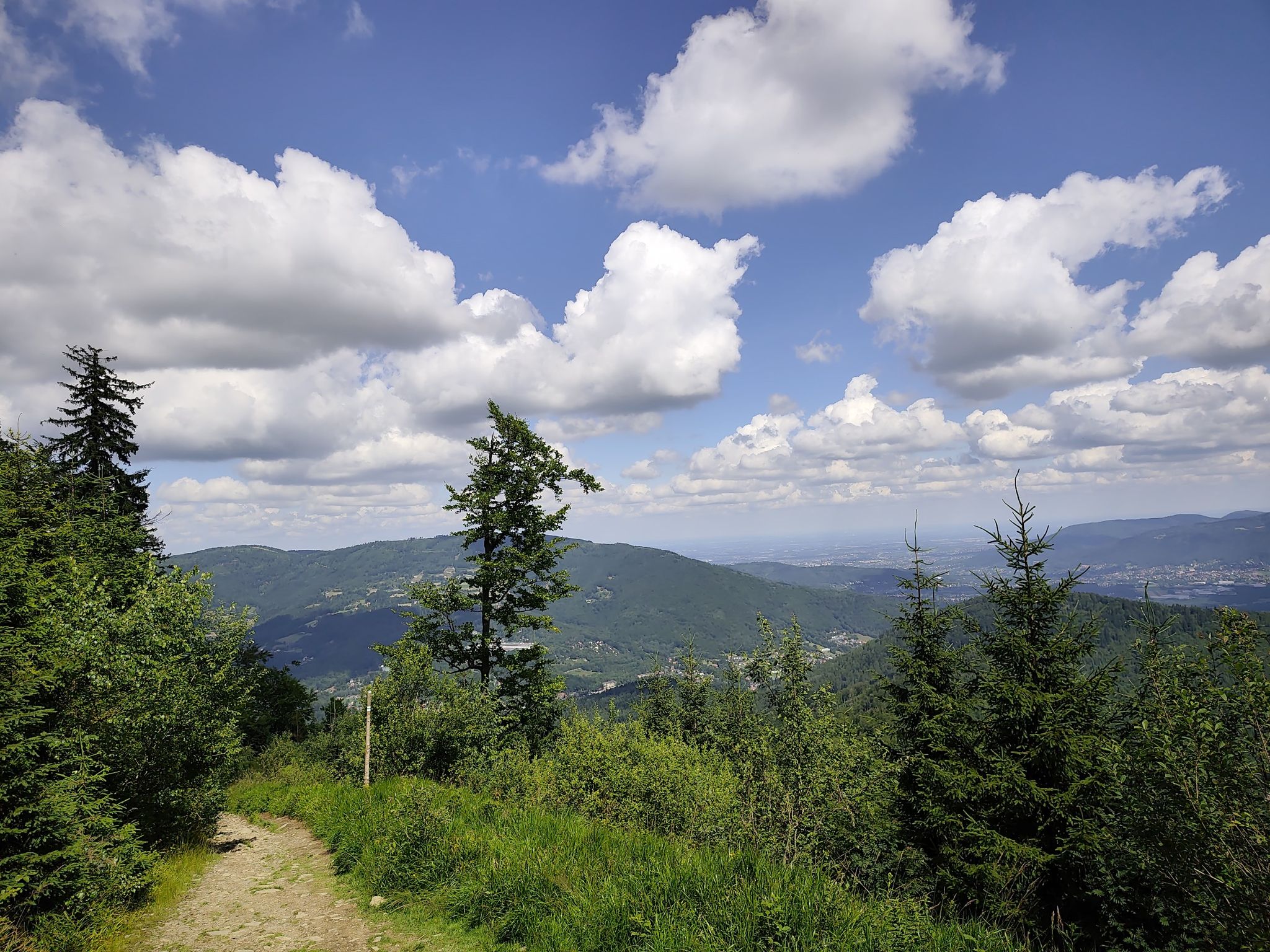 widok na Klimczok