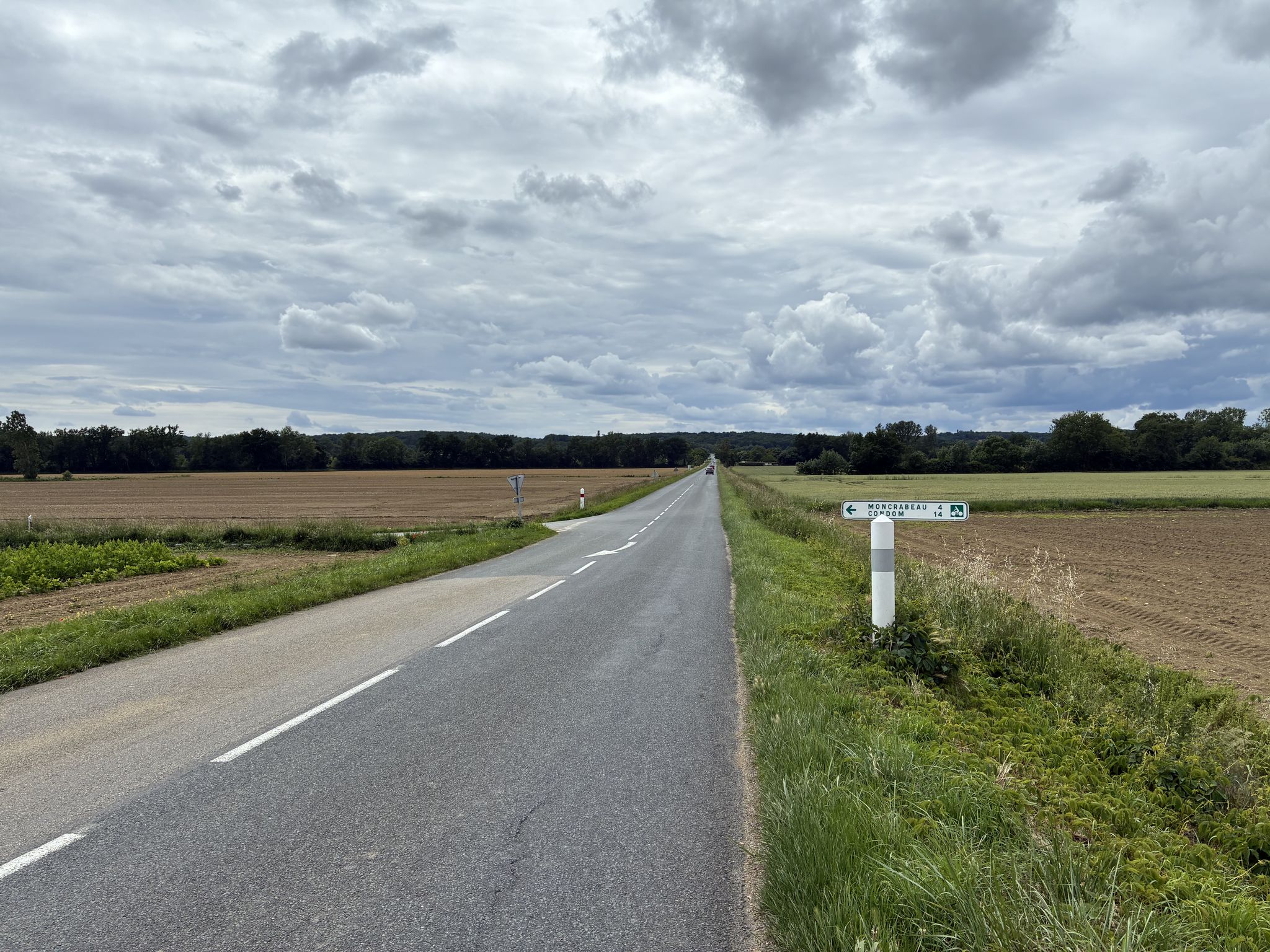 Tourner à gauche , retour Moncrabeau par l'ancienne route