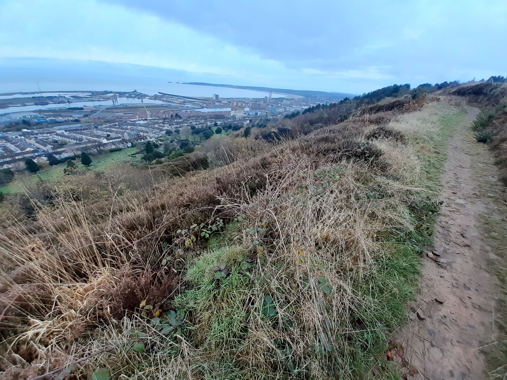 Path back looking towards Mumbles Head