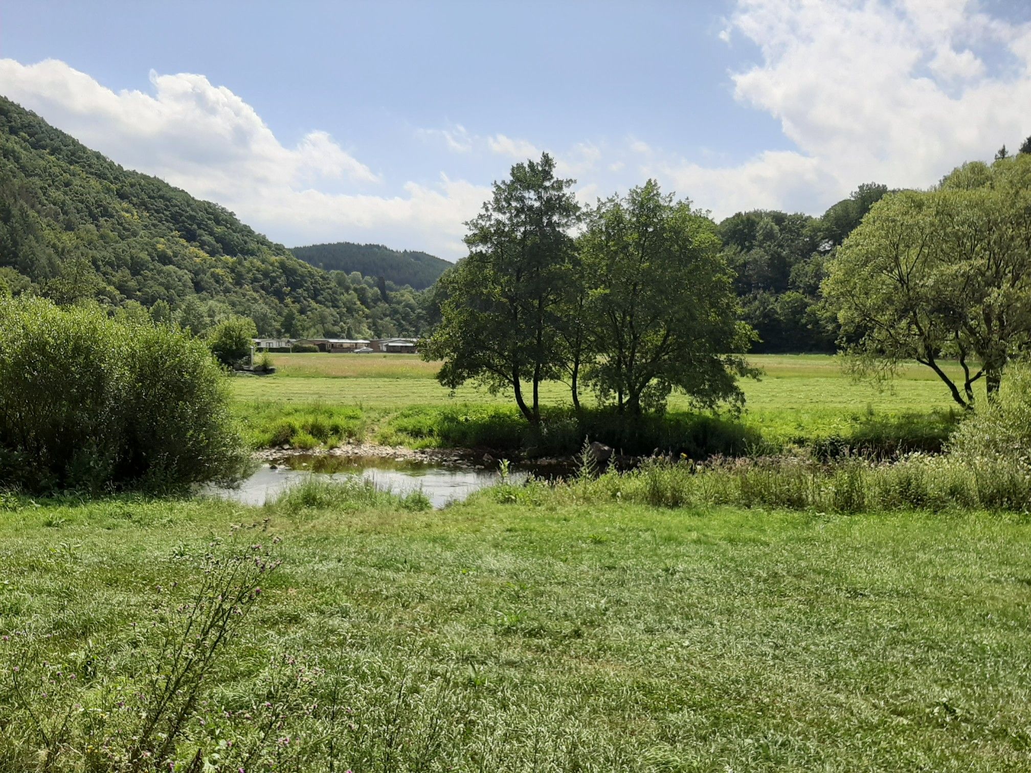 die Our, auf der anderen Seite ist Luxemburg