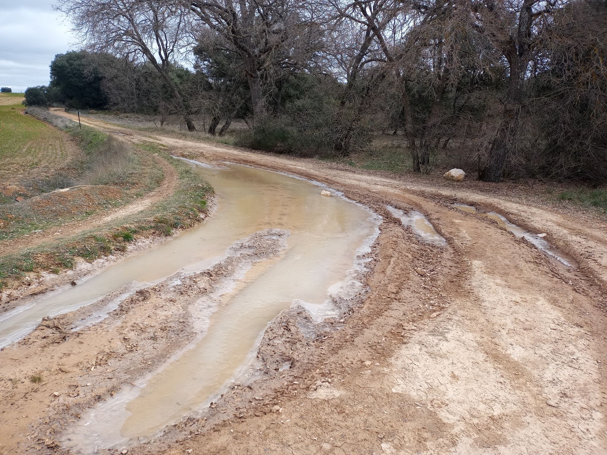 Hielo en cruce