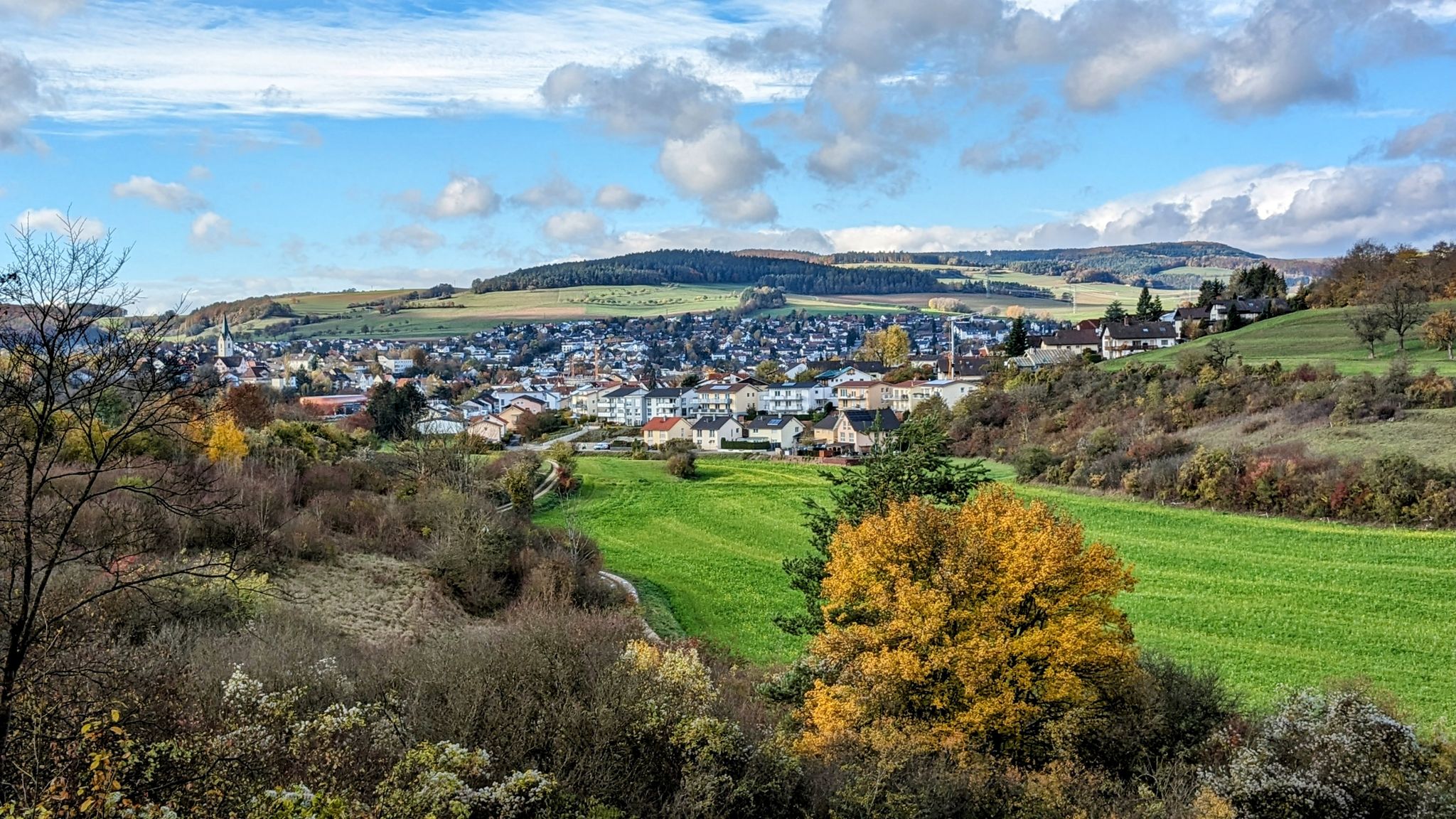Ausblick auf die "Stadt der Sterne ⭐⭐⭐" Engen im Hegau