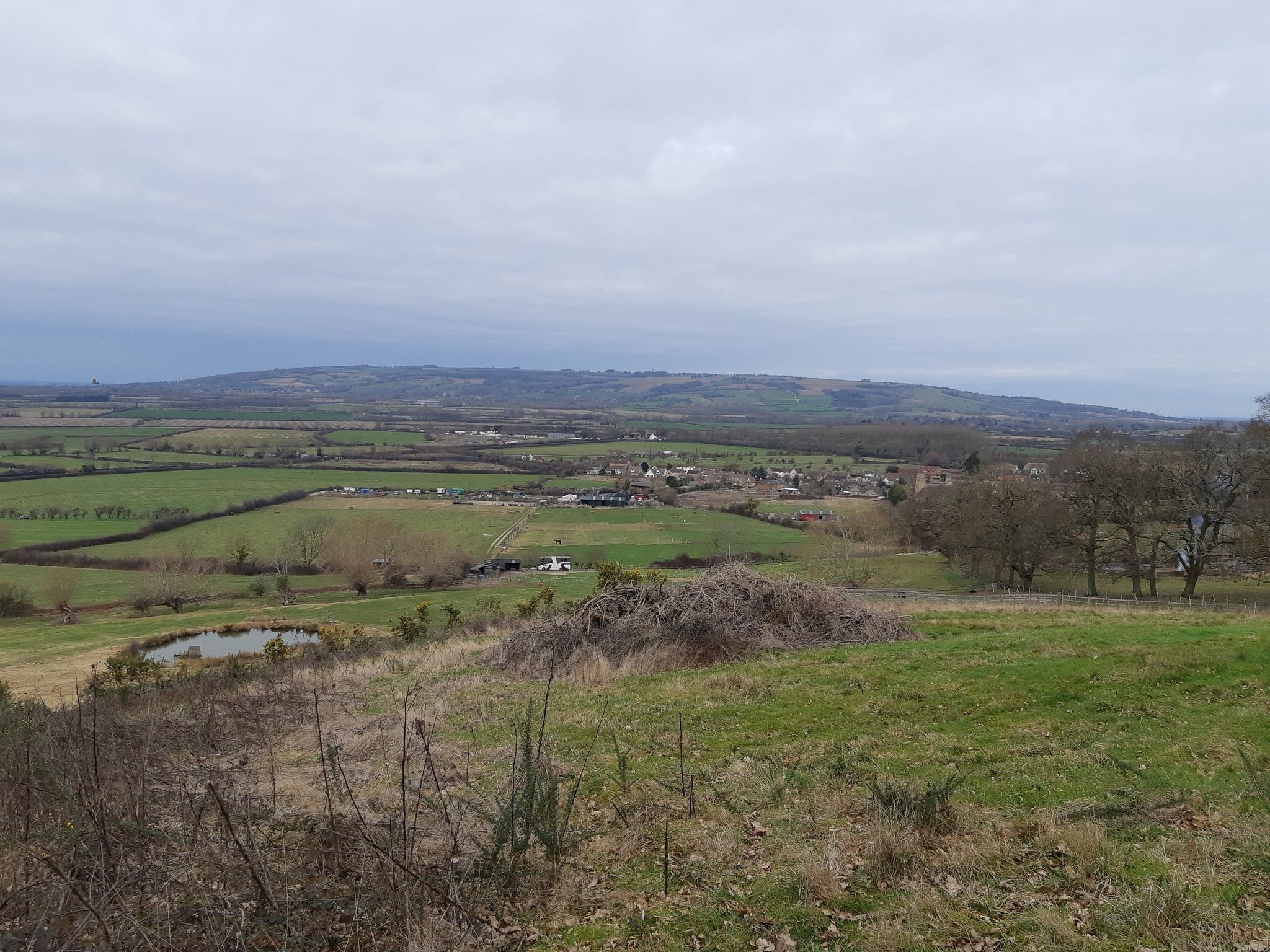 View of Teddington with Bredon Hill