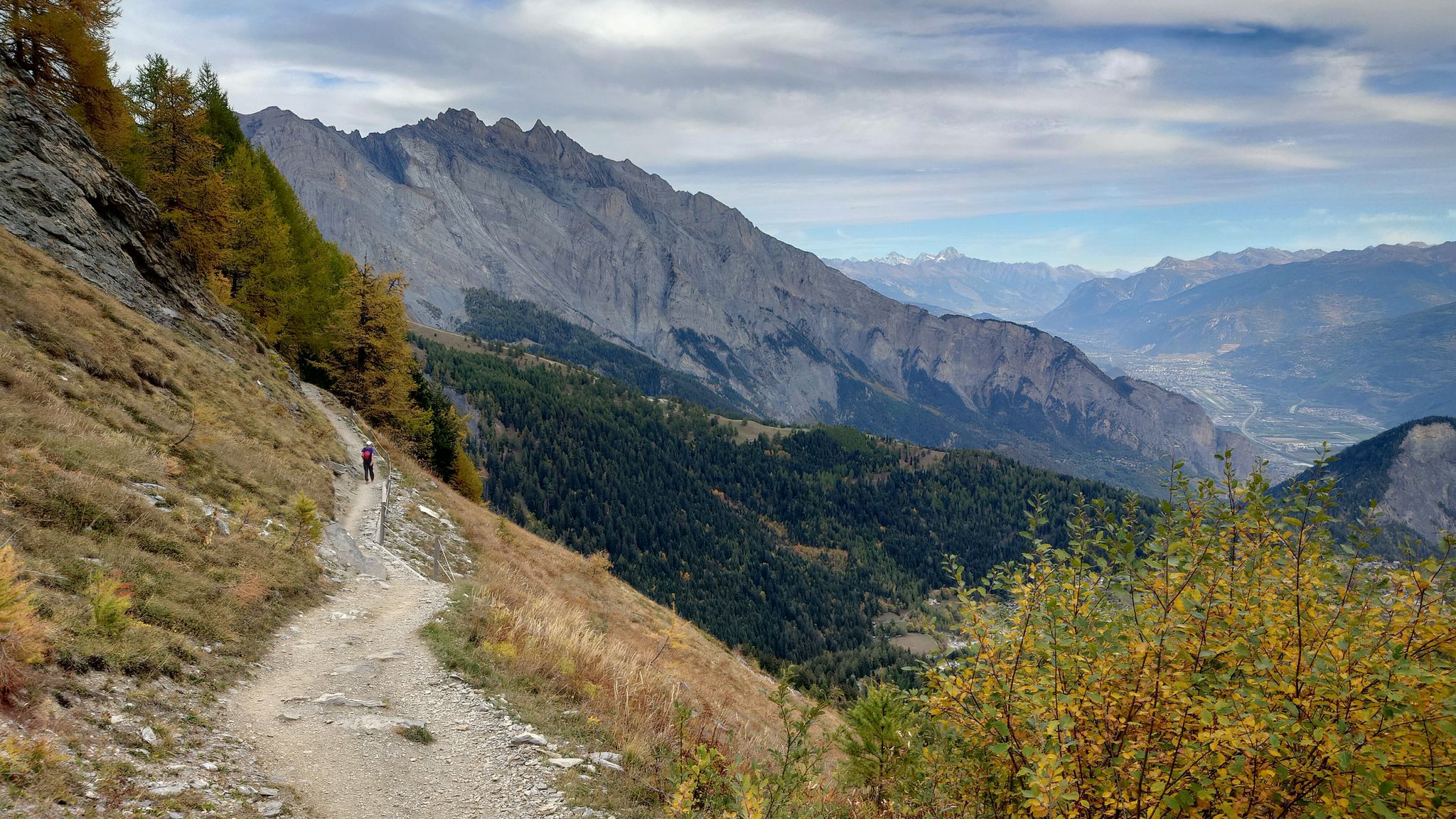 Das Ziel naht. Bergstation la Jorasse