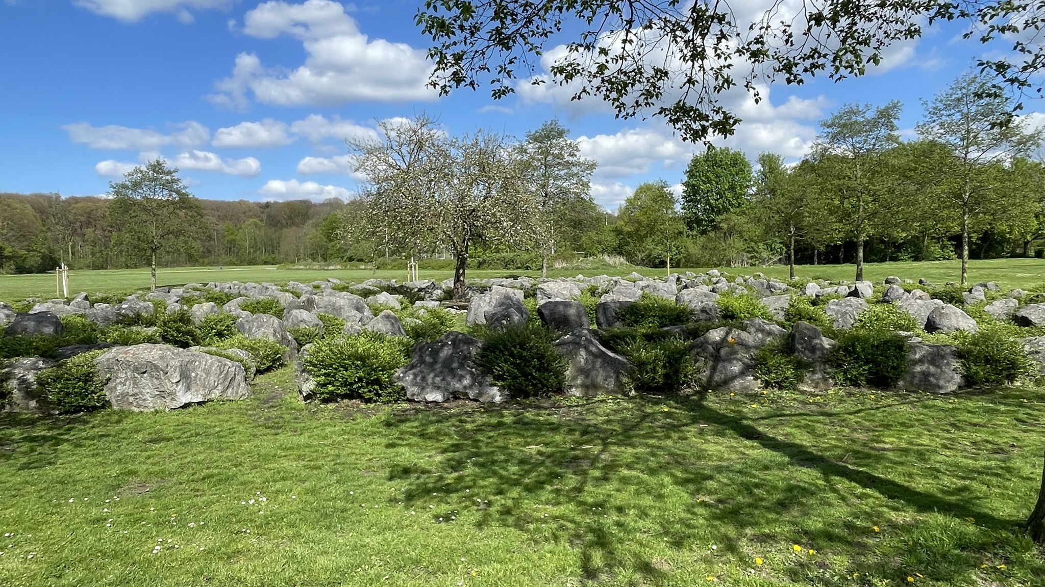Steinlabyrinth, Mittelpunkt von Viersen