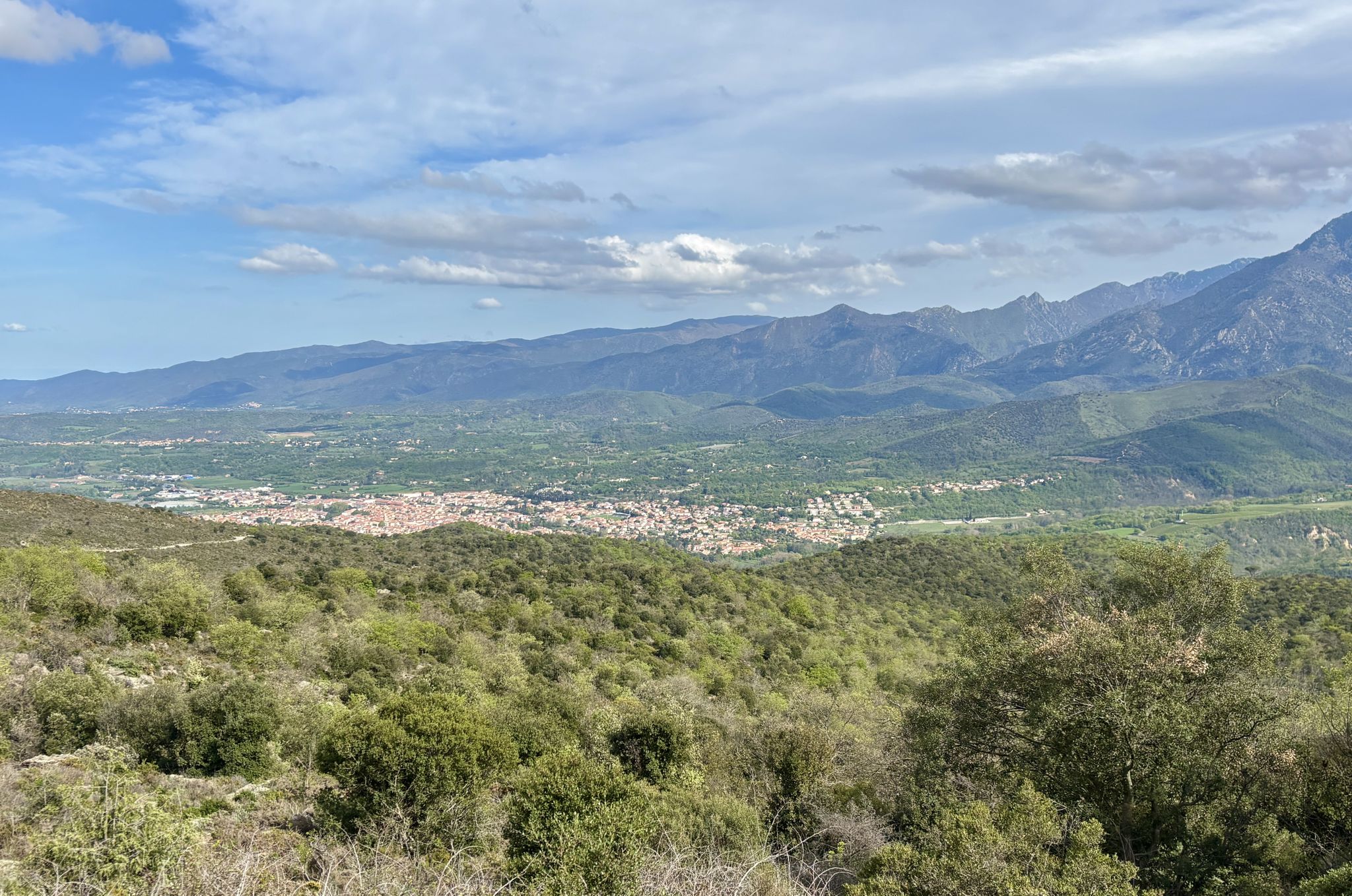 Vue sur la vallée de Prades