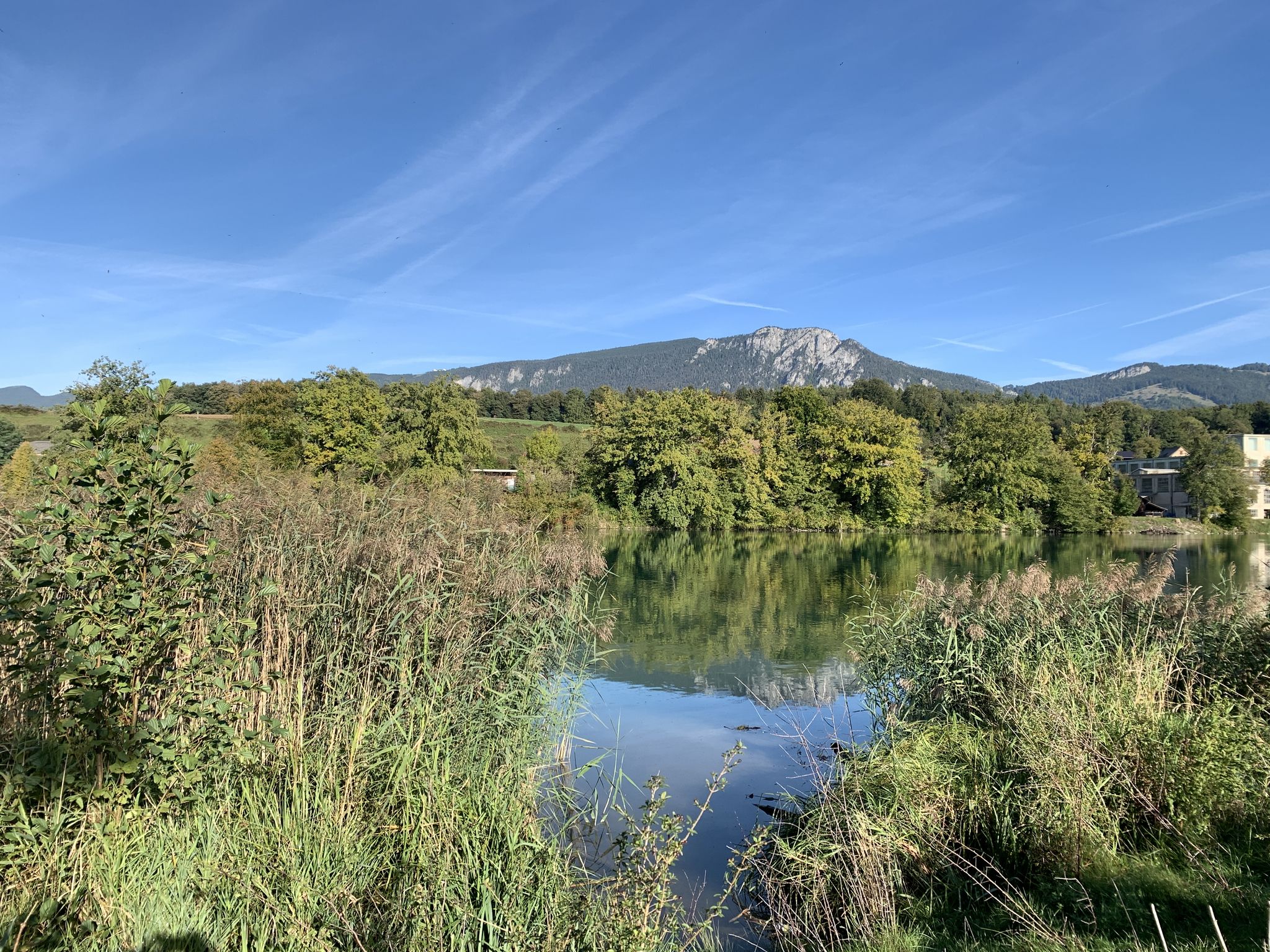Kurz nach Zuchwil auf der Mittelland- / Aareroute