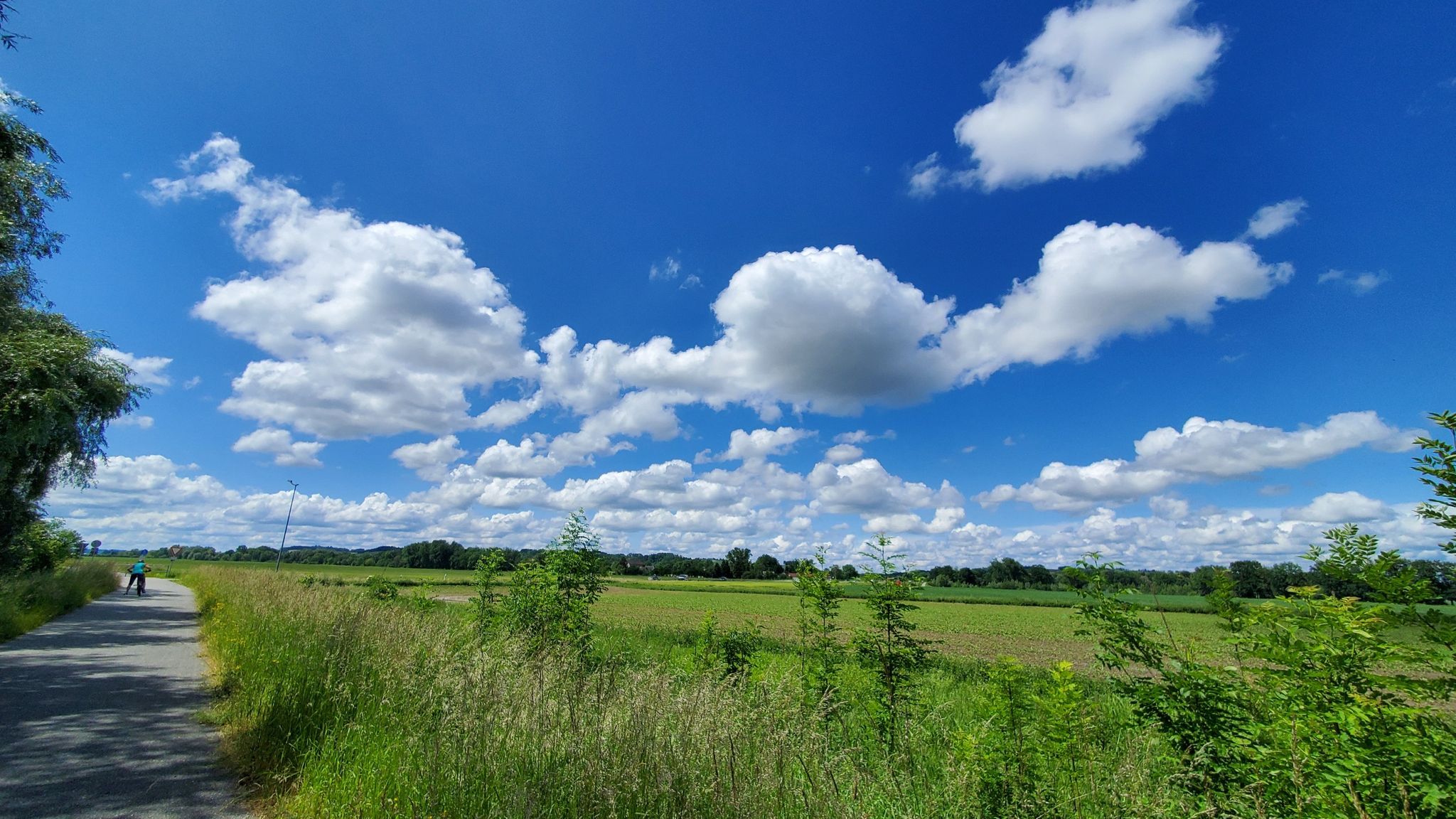 Weiß-blauer Himmel, typisch Bayern !!!
