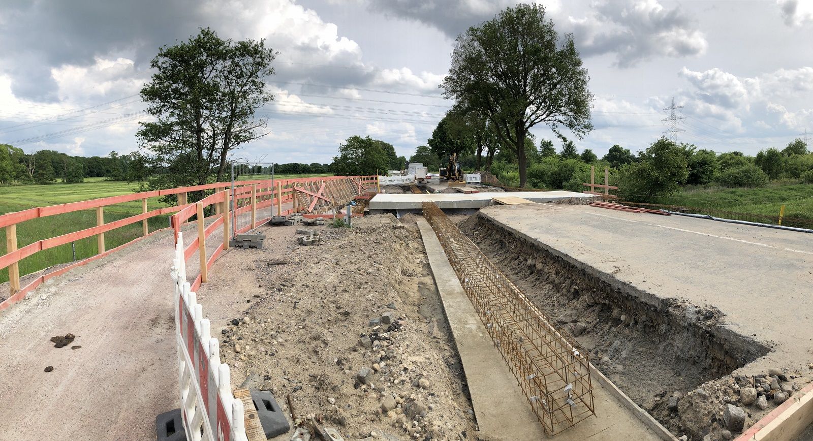 Bilsbek Brücke in Kummerfeld - Stand der Bauarbeiten