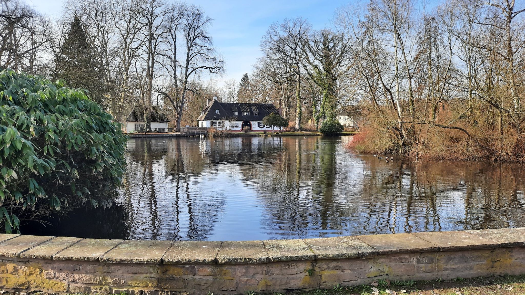 Mittlerer Teich mit Leclair's Mühle