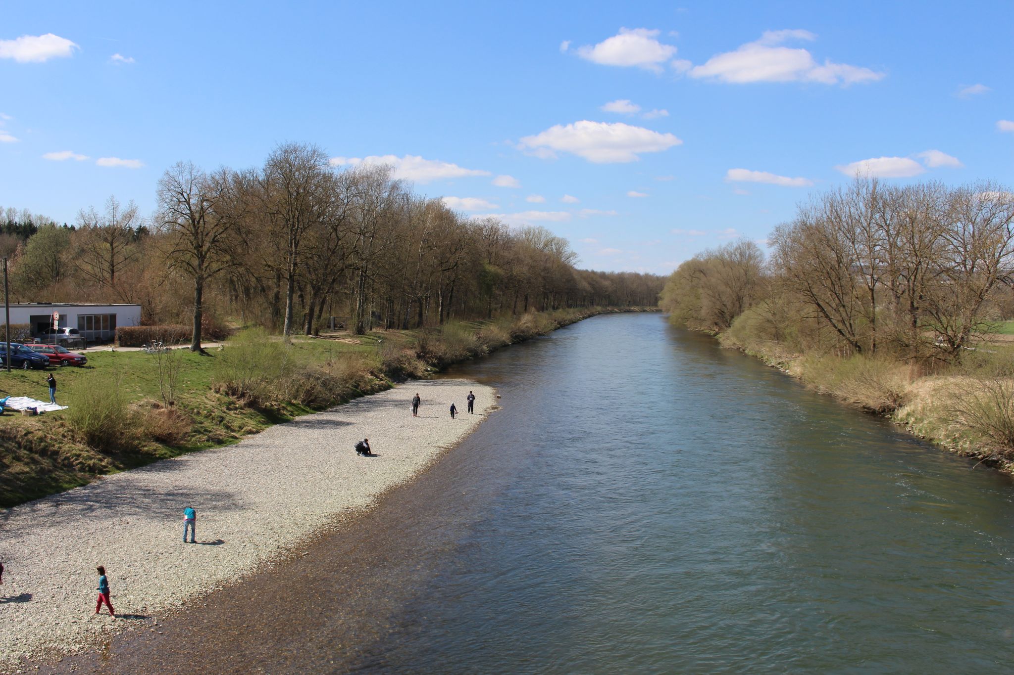 Schöner Strand am Illerufer