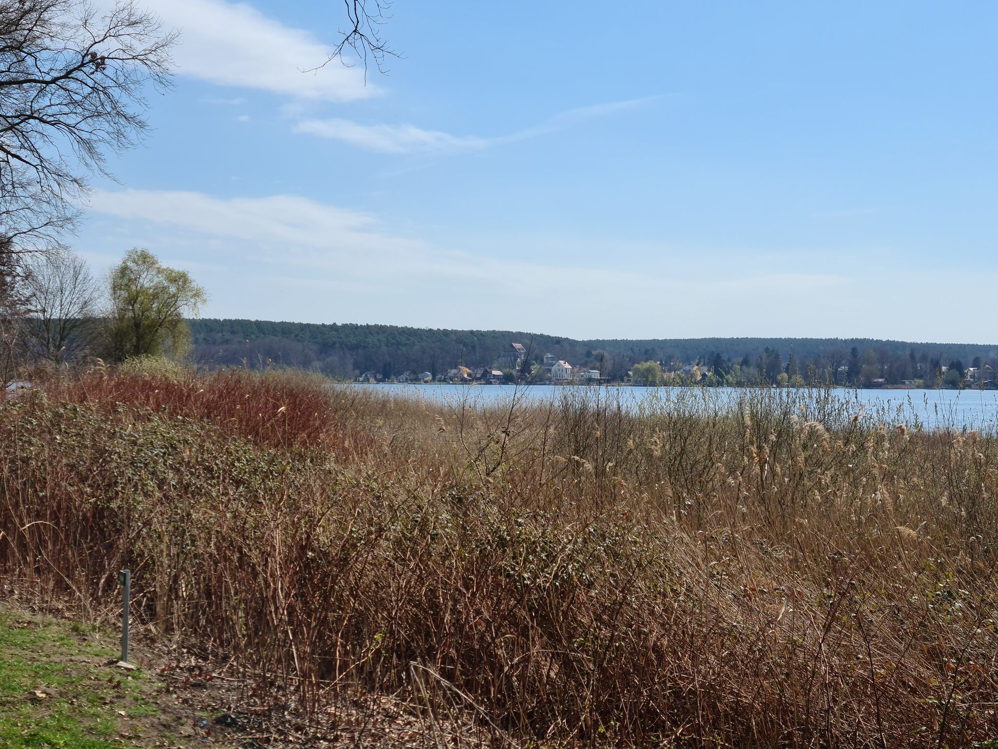 Blick vom Campingplatz auf den Schwielowsee