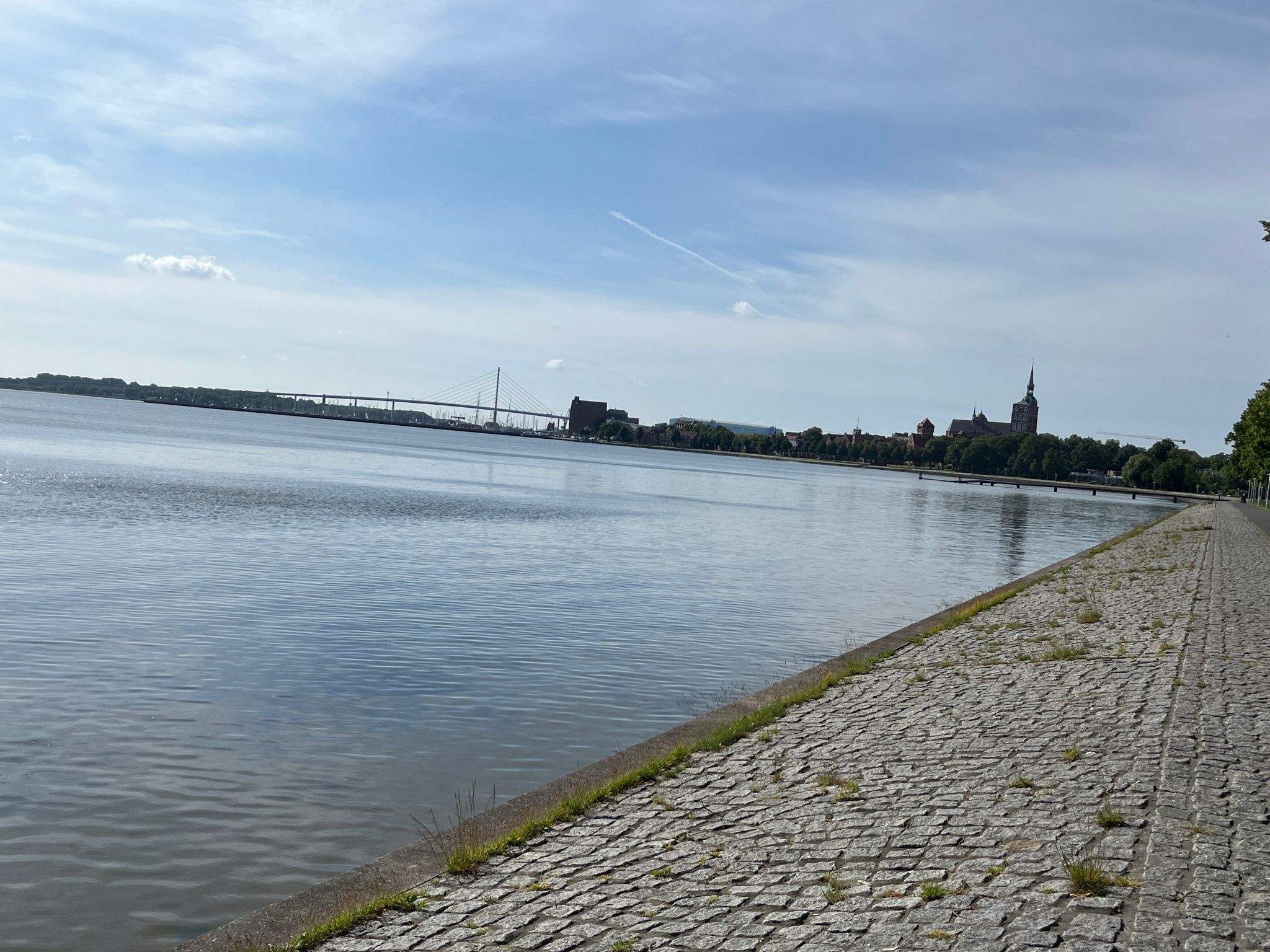Blick zurück auf Stralsund