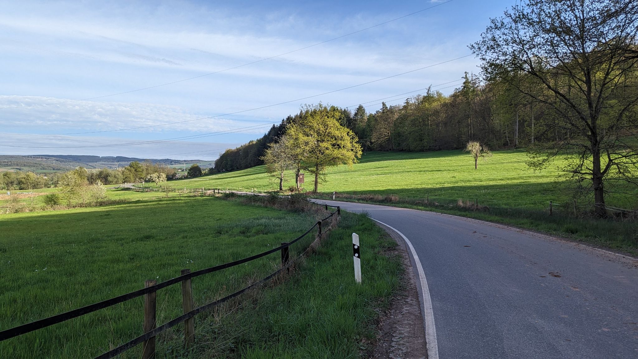 Auf der K 46 Richtung Salmtal