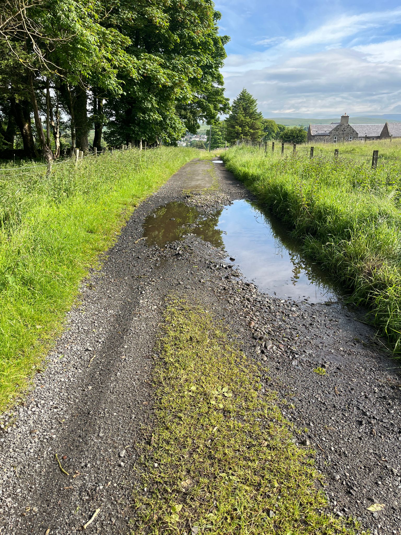 Road where John Loudan Macadam (after whom TarMac was labelled/named) first experimented with road building materials.