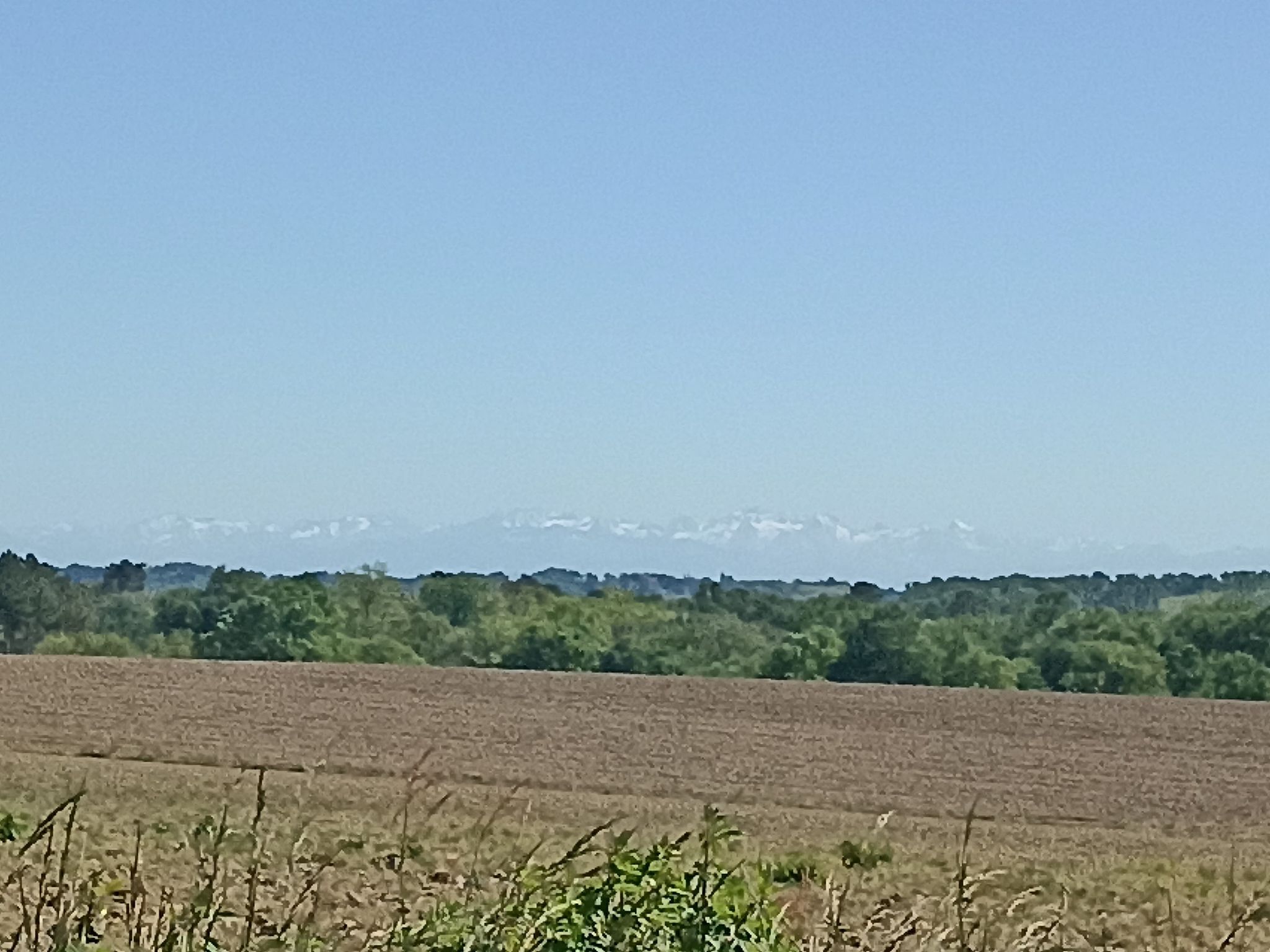 les Pyrénées vues près de Saint Jean pied de port