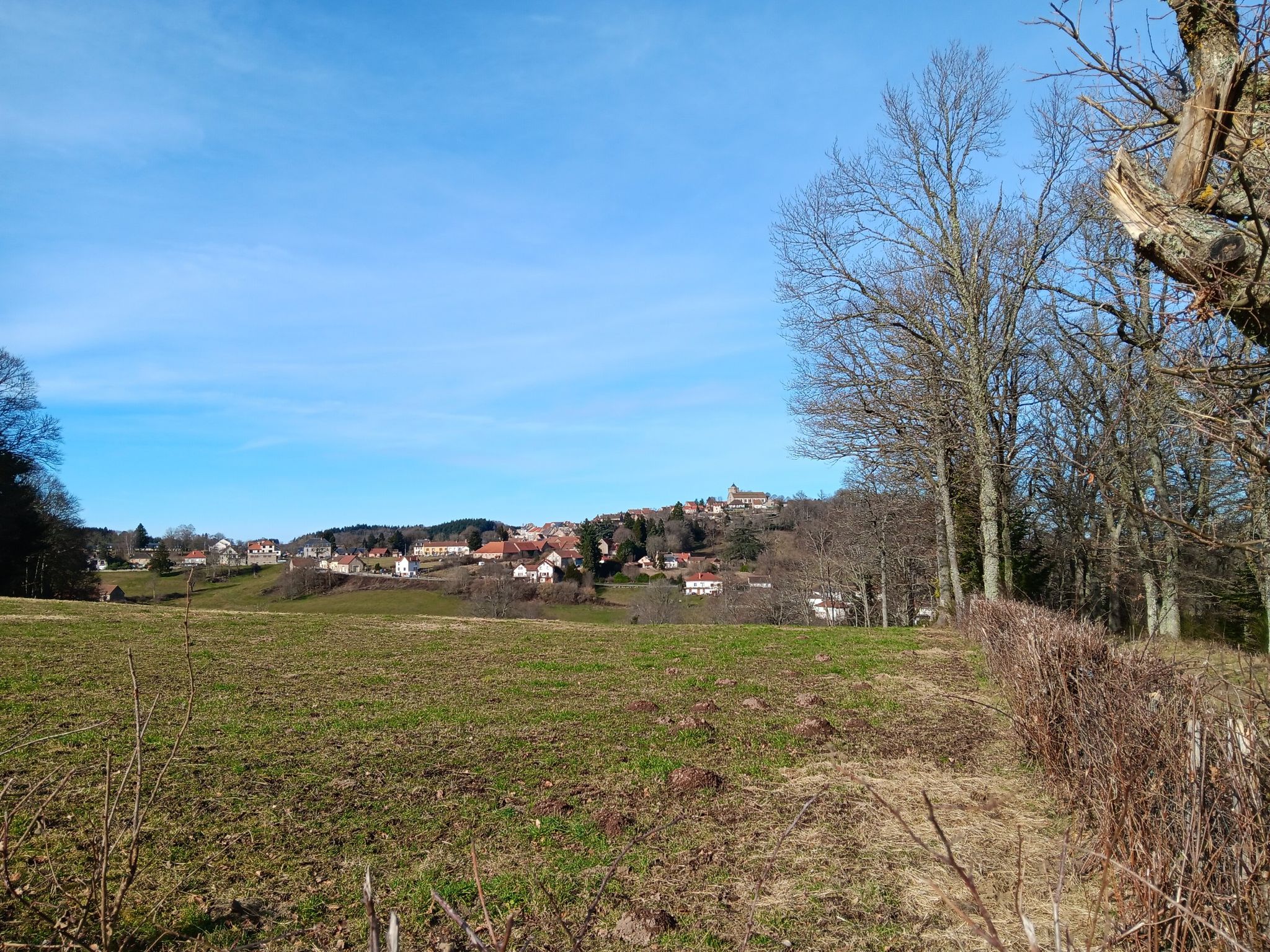 point de vue sur Crocq