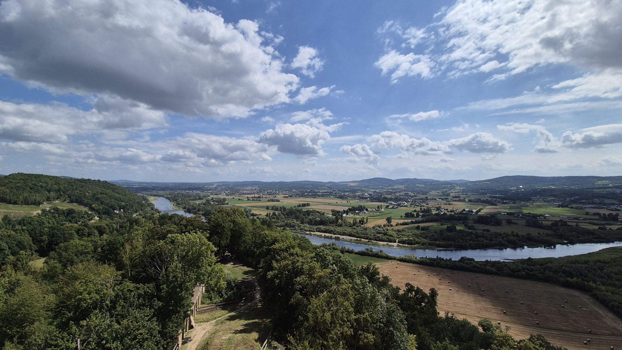 Widokowa na Dunajec z zamku w Melsztynie