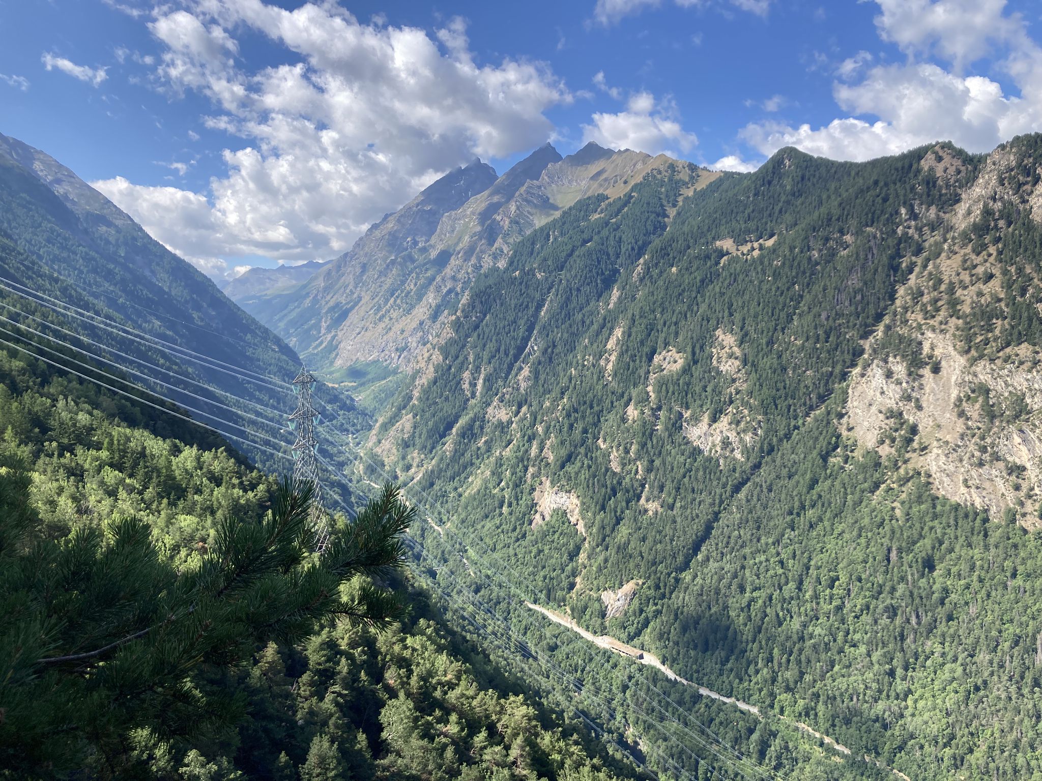Aussicht ins Tal...