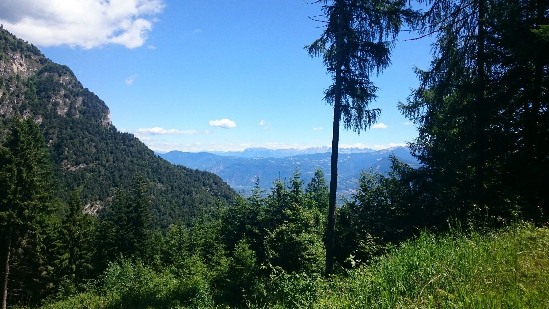 Blick auf die Seiser Alm