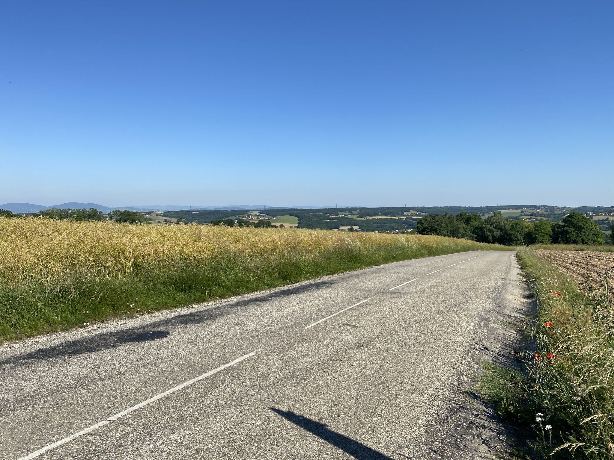 Sommet de la montée du pré gelé
