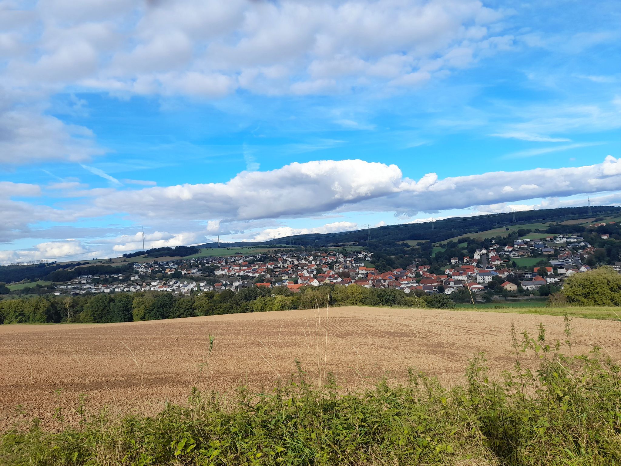 Blick auf Körle