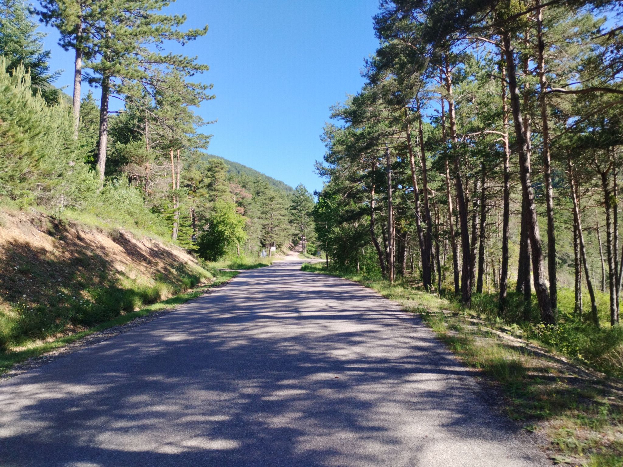 kleine Straße D2 im Tal der Issole