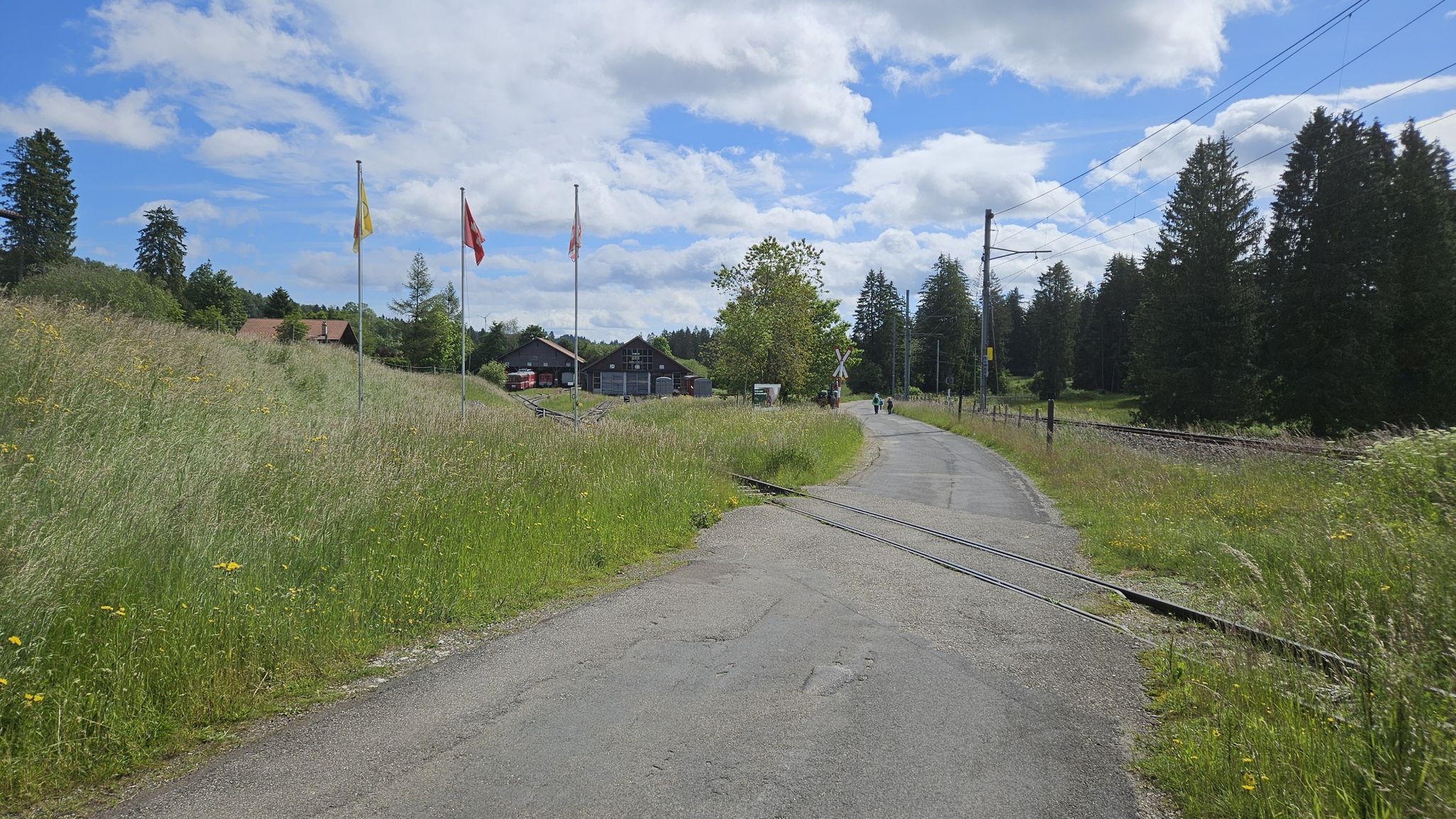 Bahndepot in Pré-Petitjean