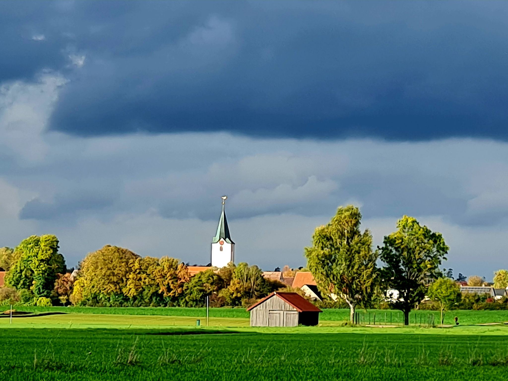 wäre i a Vogel, wär i etz am Kirchturm,