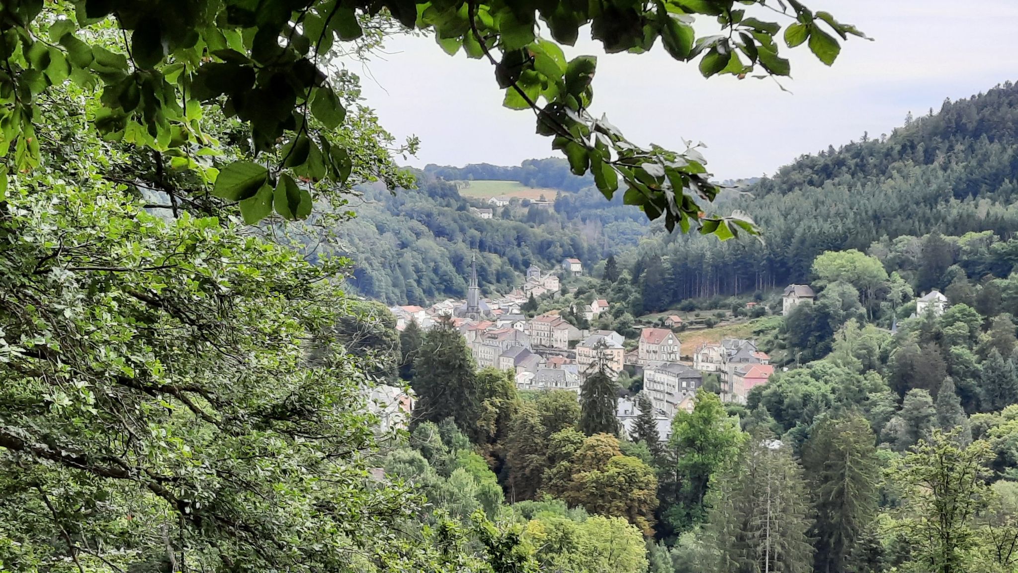 Uitzicht op Plombieres-les-Bains