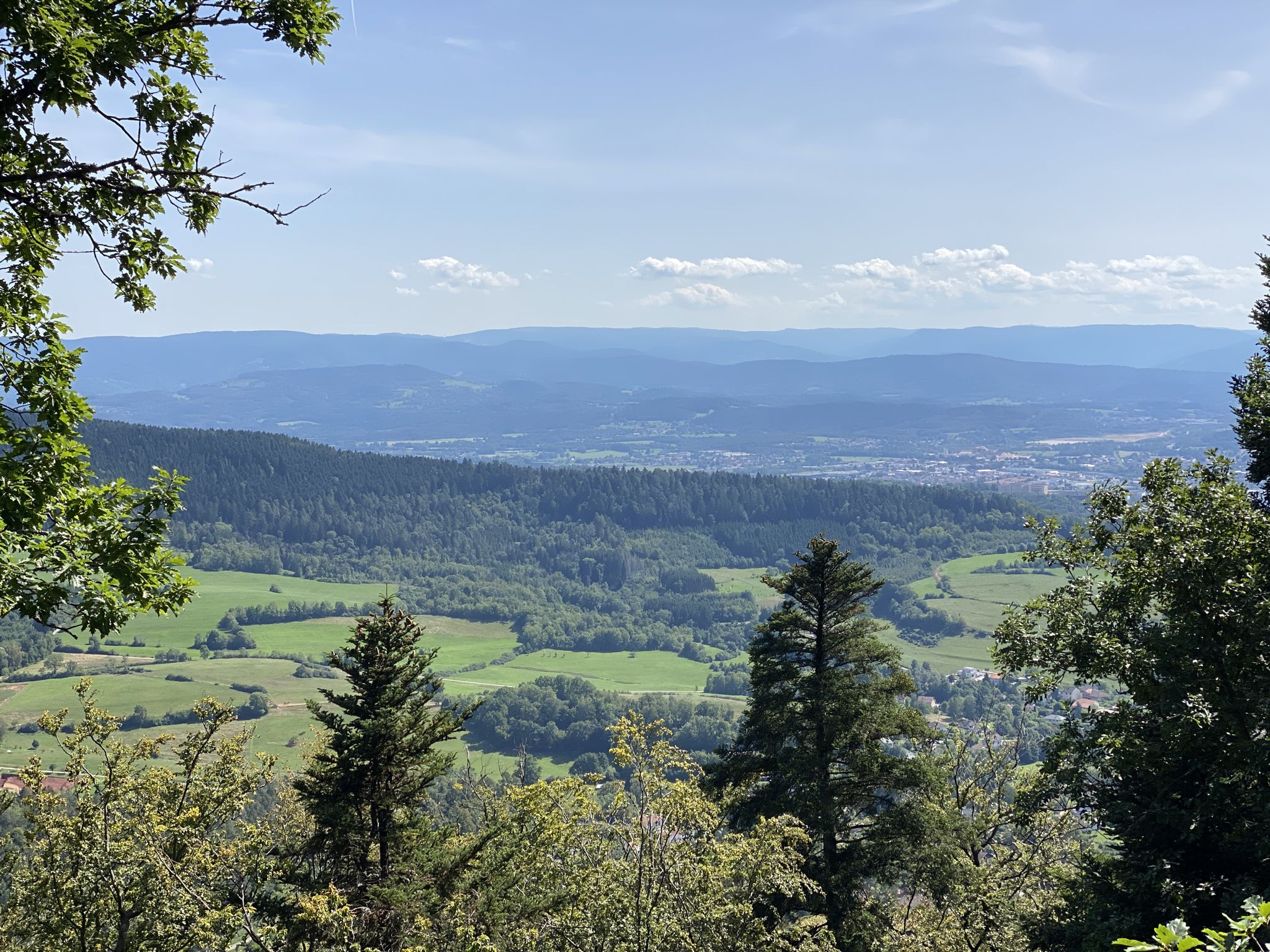 Blick von den Krähenfelsen