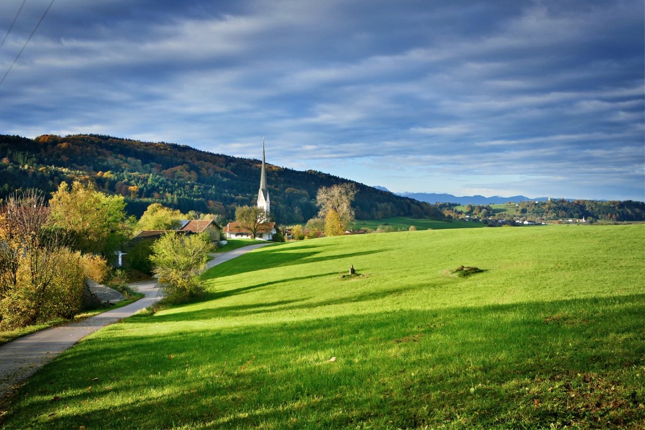 Blick auf Mauerkirchen