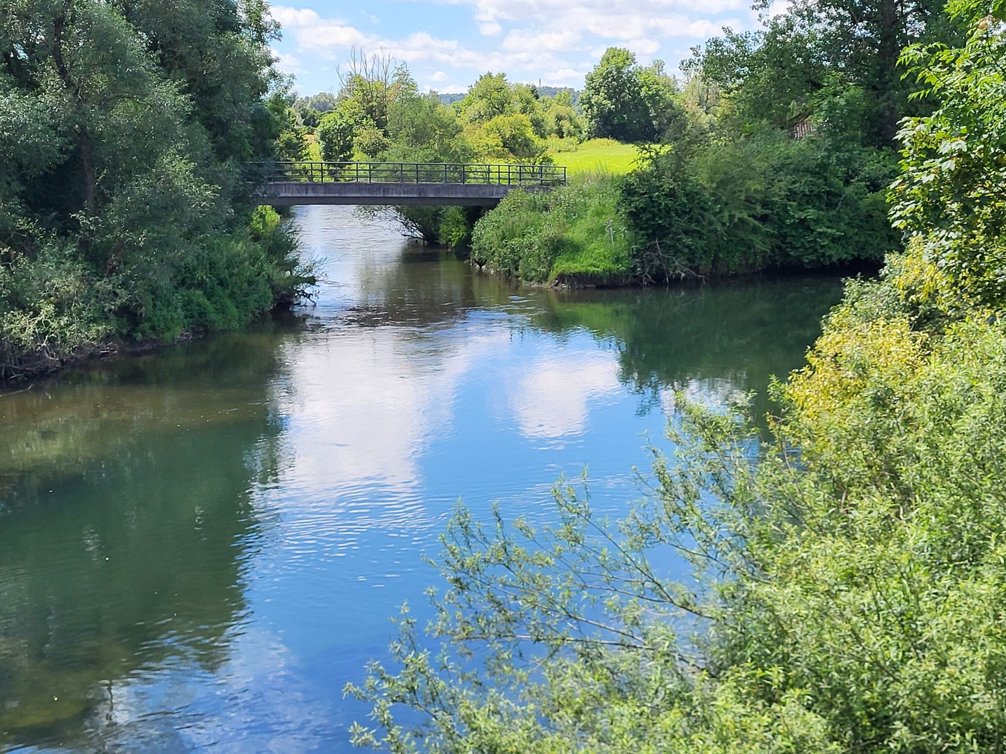die Ablach fliesst in die Donau