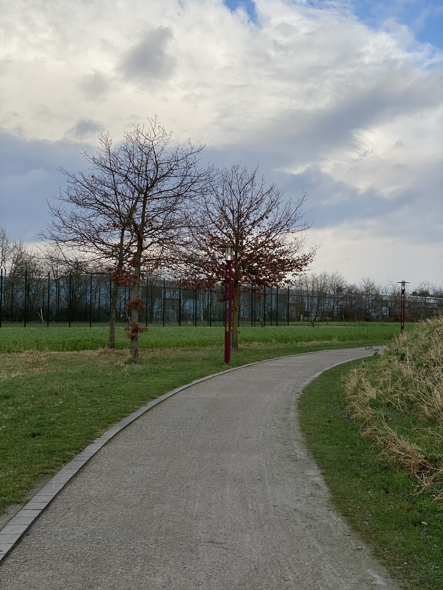 Blick auf den Bolzplatz in Wekeln 