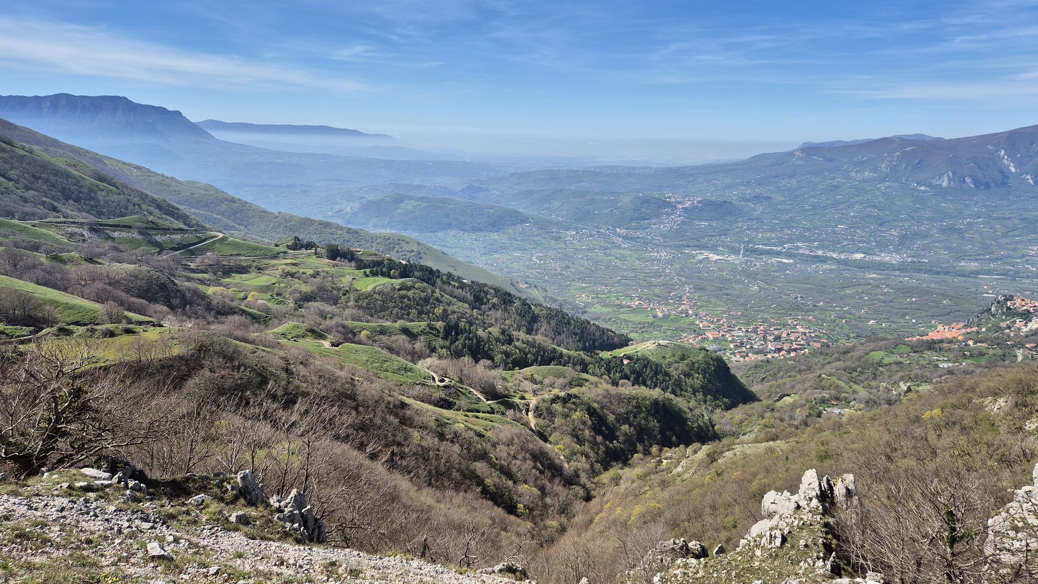 Panorama sulla Valle del Sele
