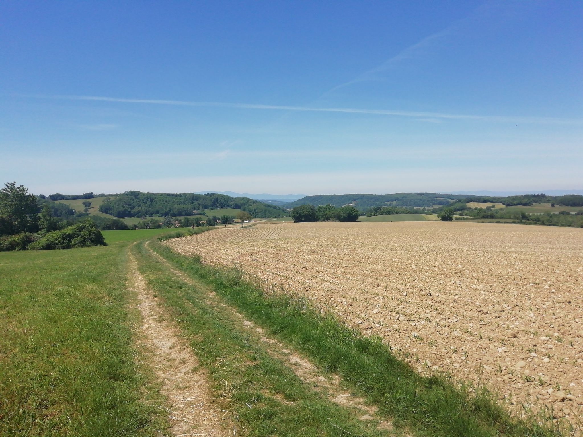 Vue sur massif du Pilat